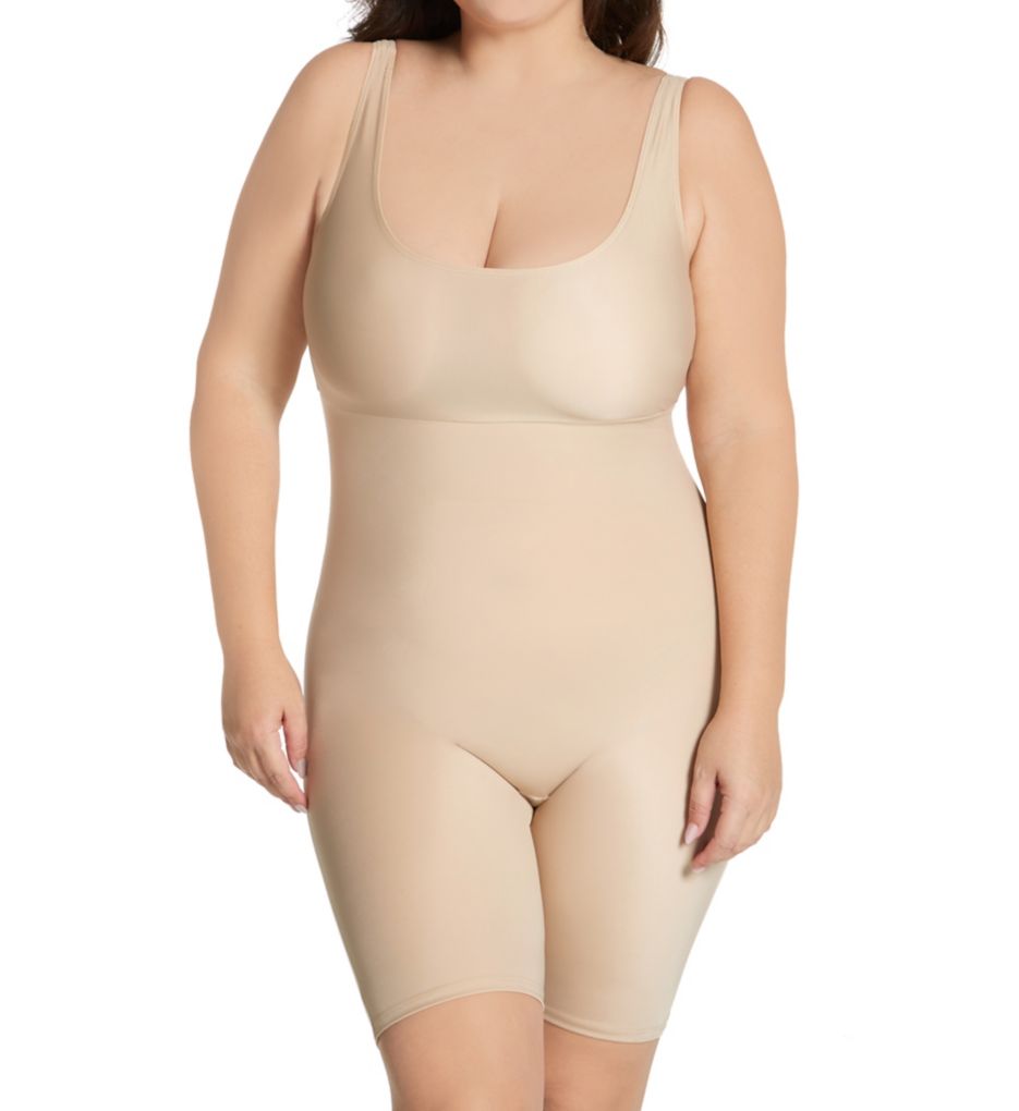InstantFigure -Made in USA- Strapless Bodysuit w/Open Gusset