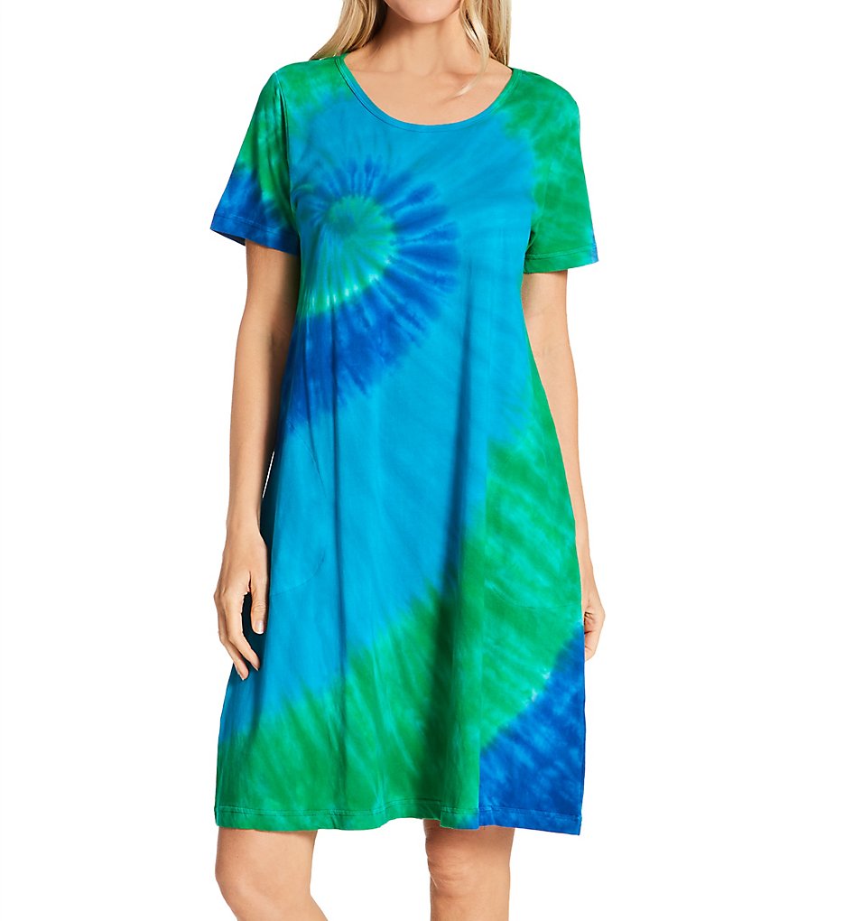 La Cera 2522 Lounge-Kleid 100 % Baumwolle auffälliges Strick - Bild 2 von 2