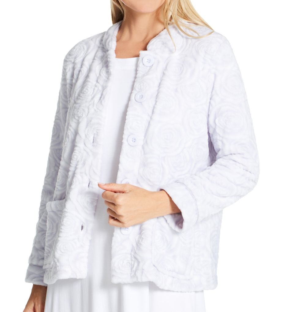 La Cera 8823 100 Polyester Fleece Bed Jacket eBay