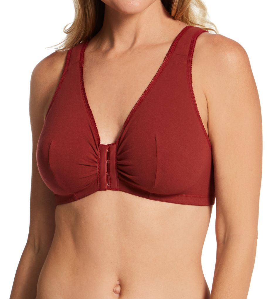 Women's Leading Lady 110 Front Close Sleep & Leisure Bra (Warm Taupe 44F/G/H)  