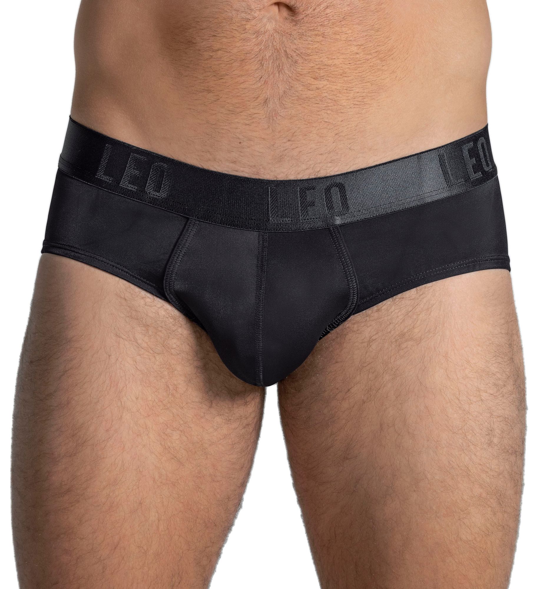 Leo Men's Padded Butt Enhancer Brief in Black (033293) | Size Small | HisRoom.com