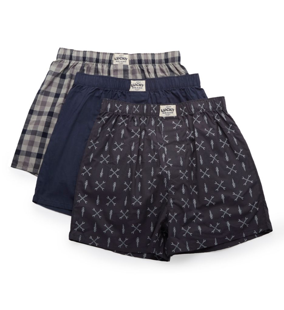Lucky 211PB09 Core Woven Boxers - 3 Pack