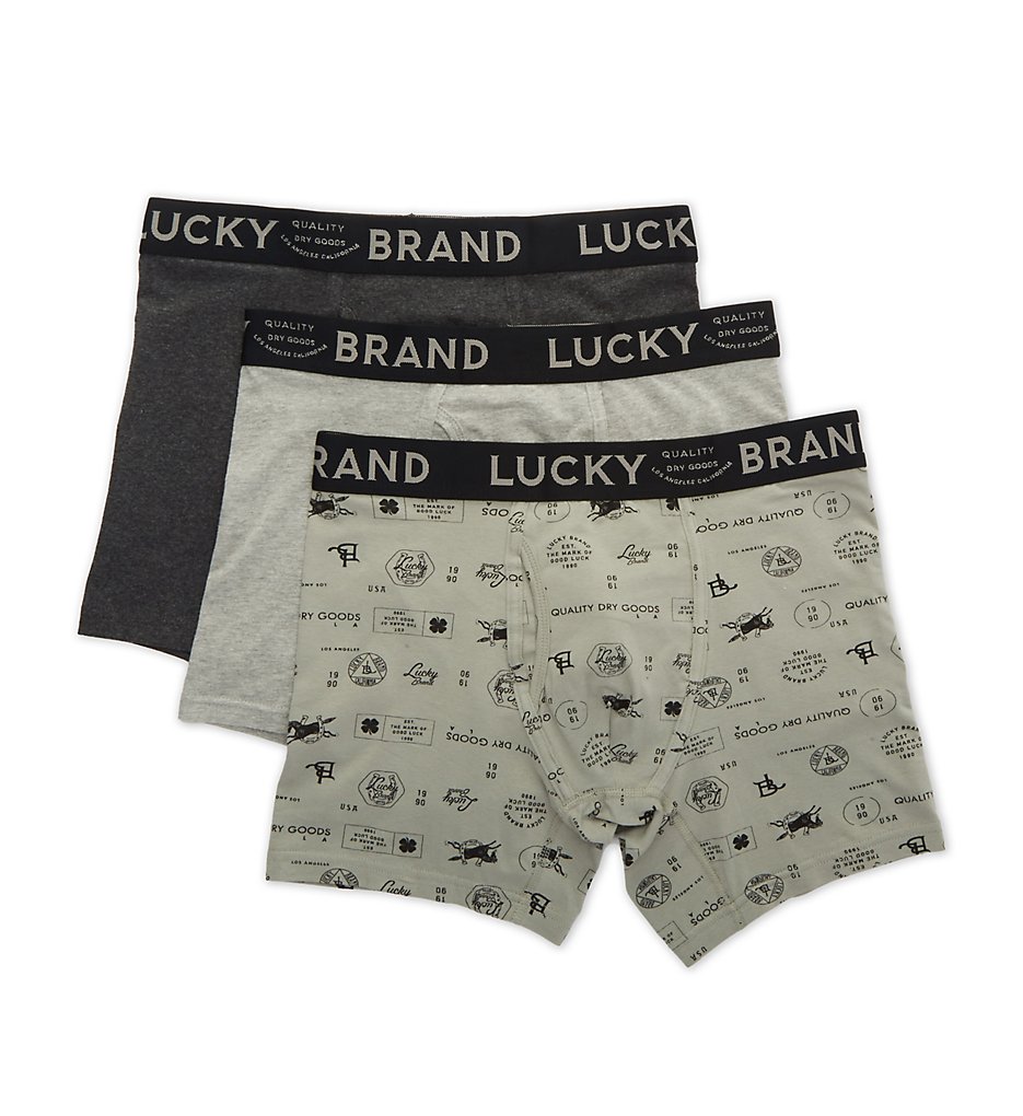 Lucky 213PB07 Stretch Boxer Briefs - 3 Pack - Picture 2 of 5