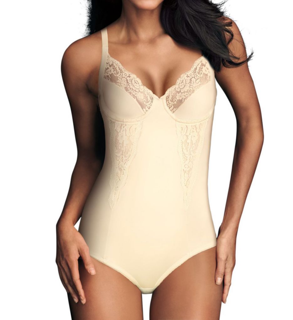 Maidenform 1456 Flexees Unlined Cup Built-In Bra Body Shaper