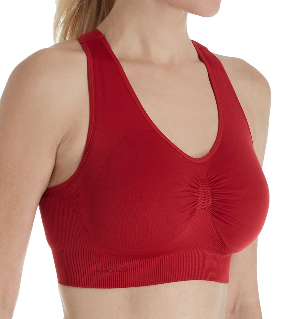 MeMoi MSM-190 SlimMe Seamless Racerback Sports Bra - Picture 5 of 7