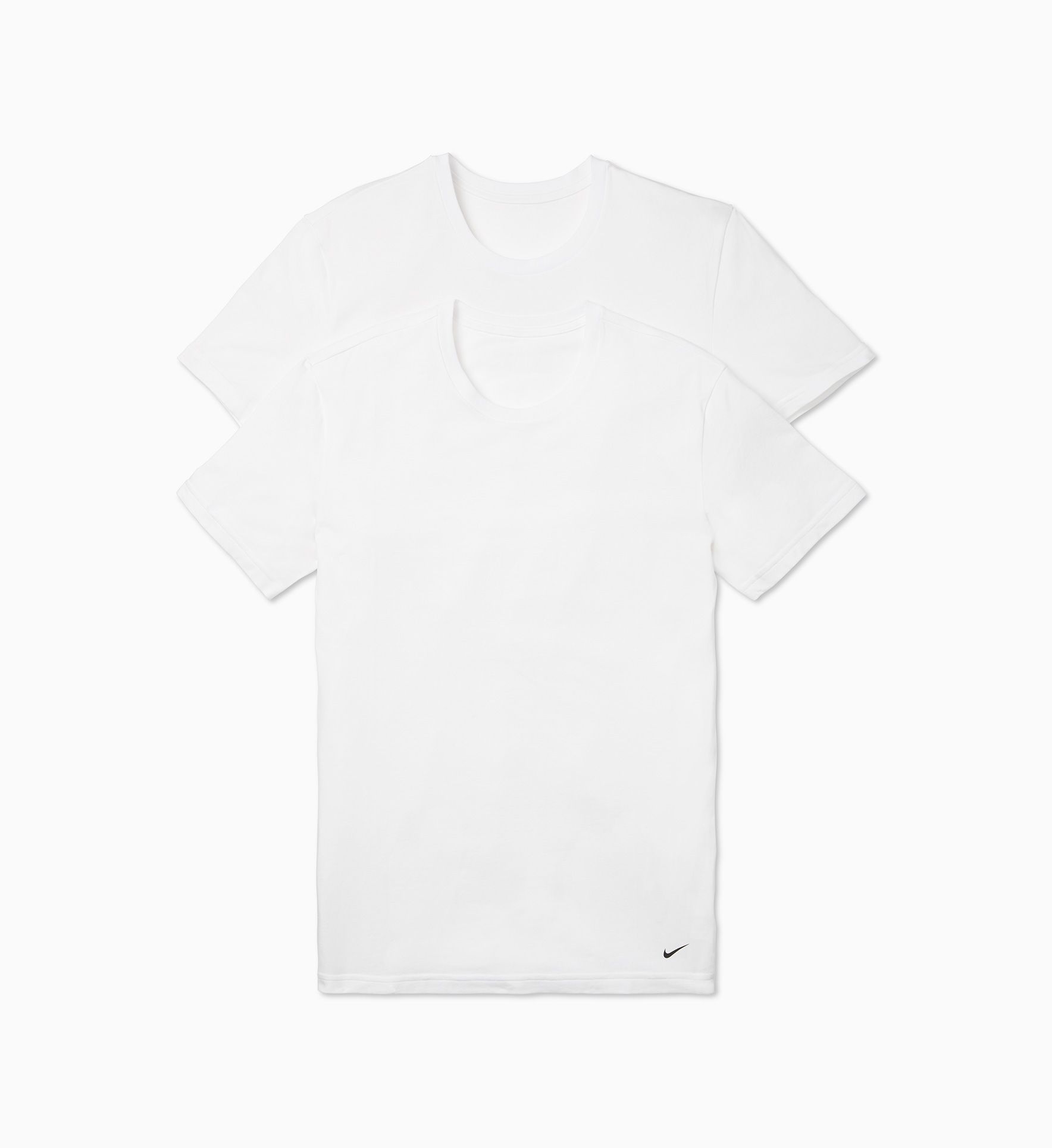 Nike Men's Essential Cotton Crew Neck T-Shirt - 2 Pack in White (KE1191) | Size Large | HisRoom.com