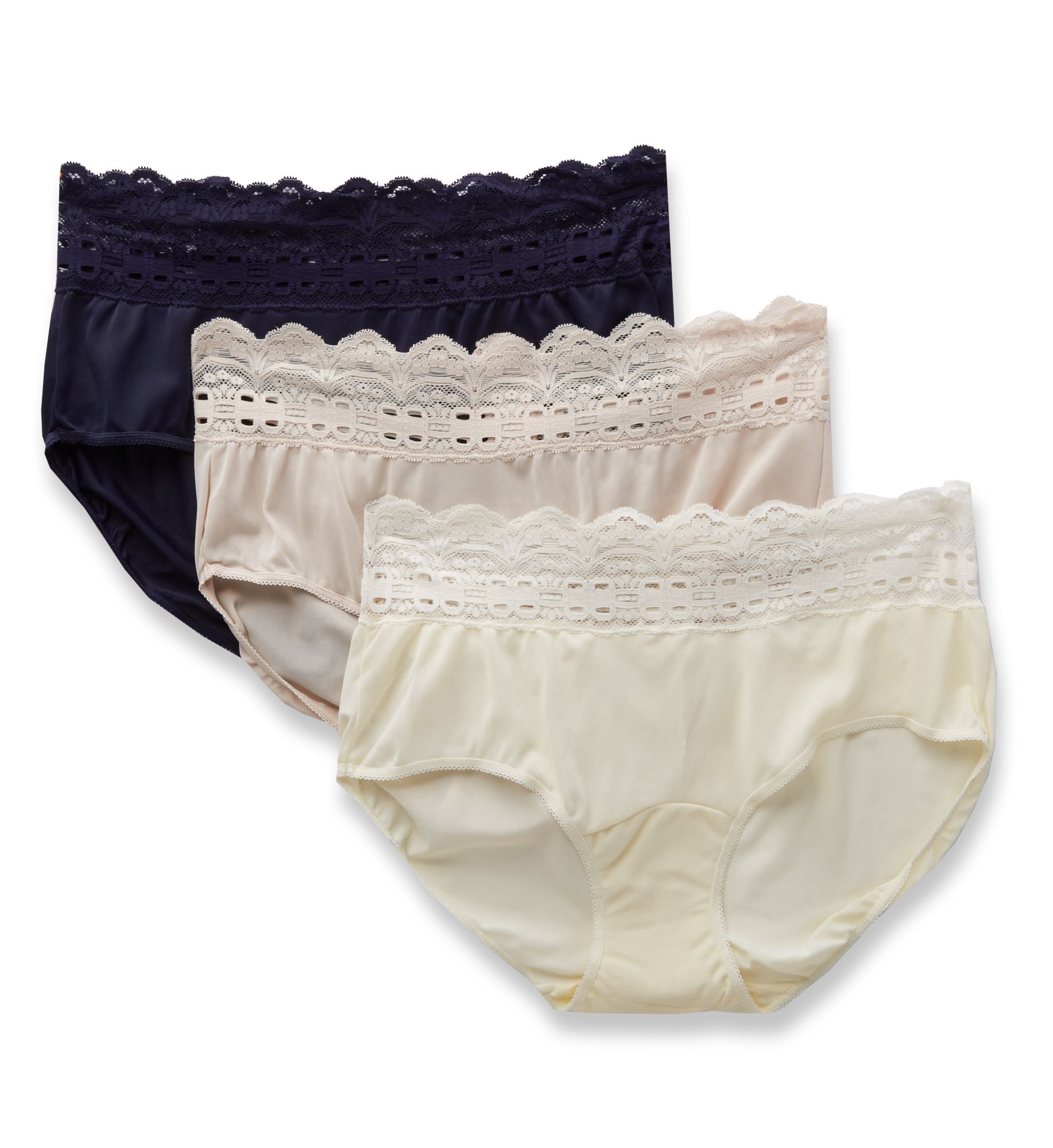 Olga 913J3 Secret Hug Scoop Hipster Panty - 3 Pack | eBay