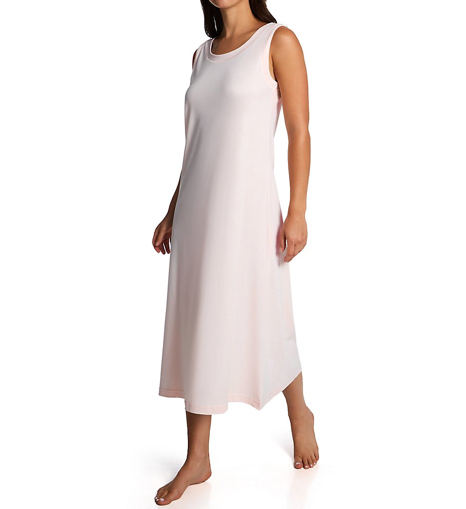 P-Jamas 365660 Ankle Length Sleeveless Butterknits Nightgown - Picture 2 of 4