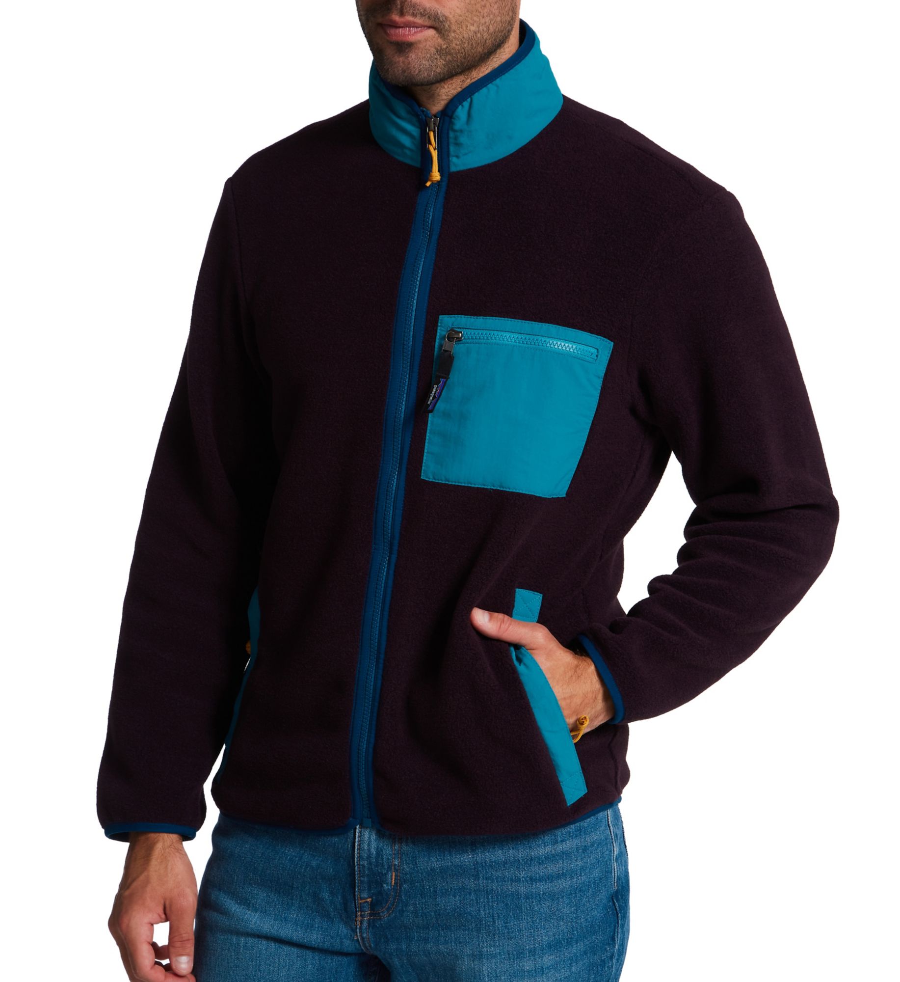 Patagonia Men's Synchilla Full-Zip Fleece Jacket in Purple (22991) | Size 3XL | HisRoom.com