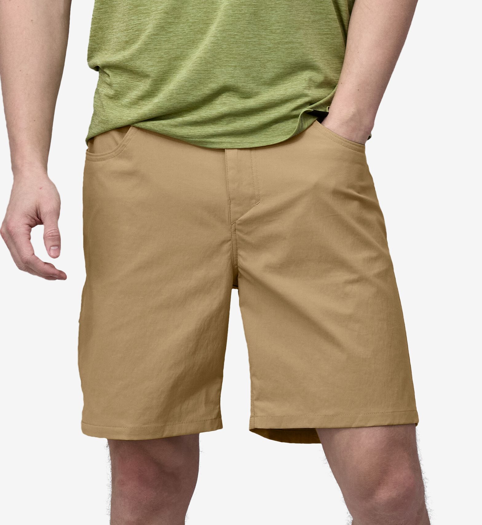 Patagonia Men's Quandary 8 Inch Lightweight Hiking Shorts in Beige (57813) | Size 38 | HisRoom.com