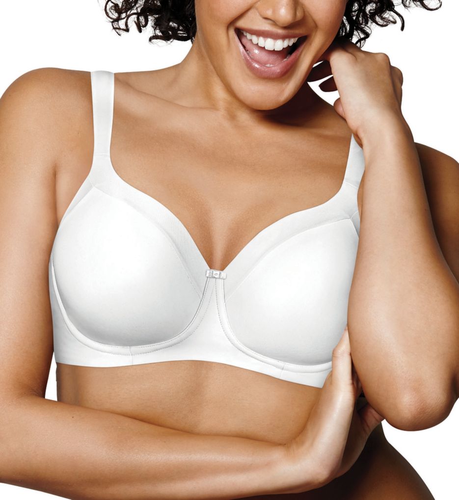 Women's White Cotton Wire Free Bra 2-Pack 96255