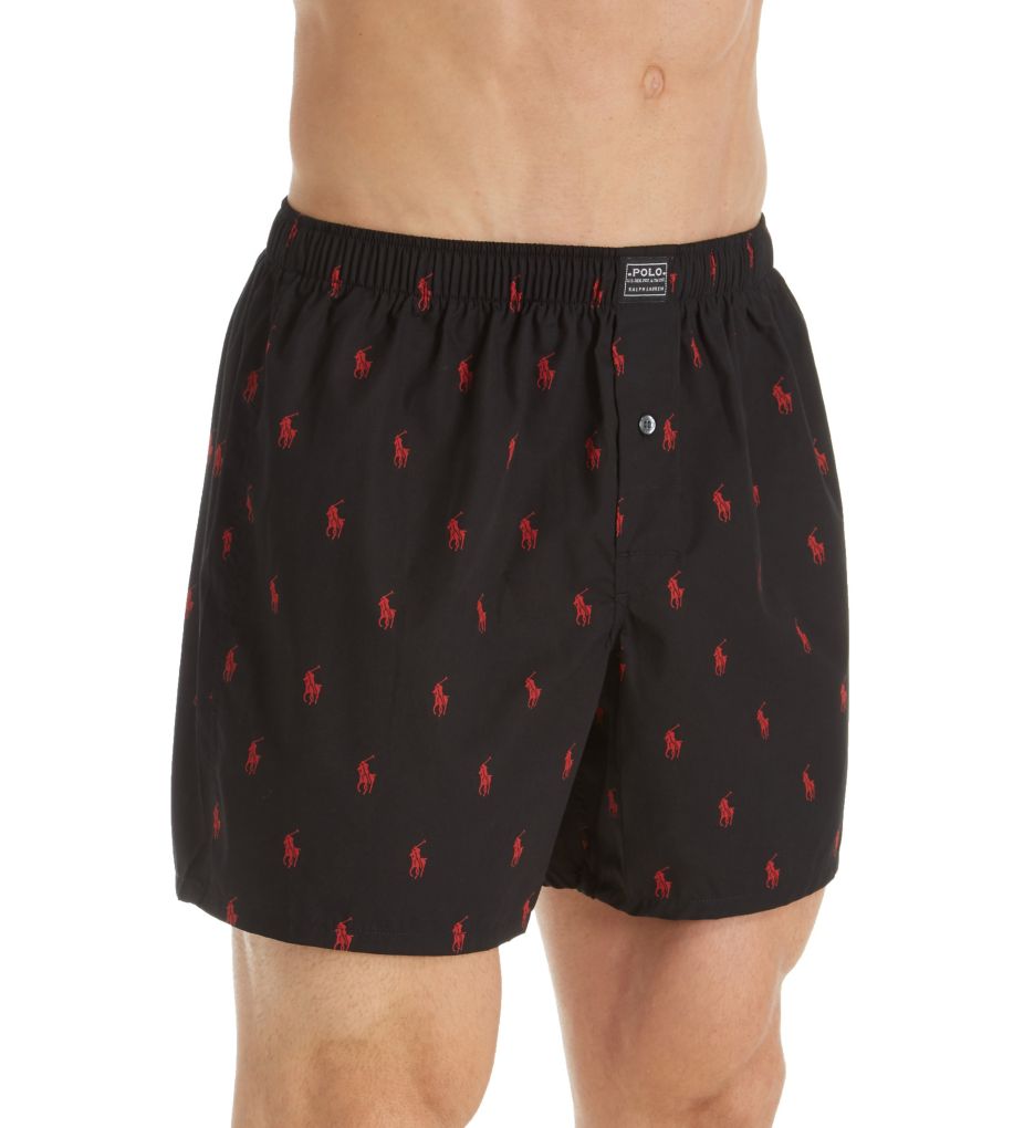 Polo Ralph Lauren 676R Printed Polo Player 100% Cotton Woven Boxer