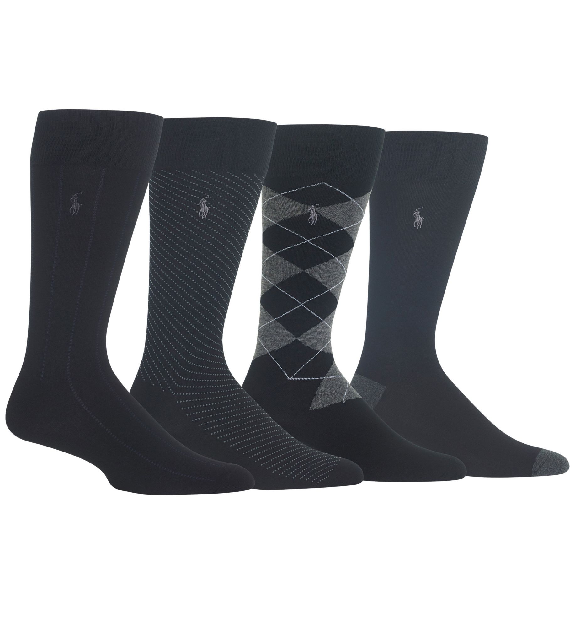 Polo Ralph Lauren Men's Classic Flat Knit Crew Socks - 4 Pack (8667PK) | HisRoom.com