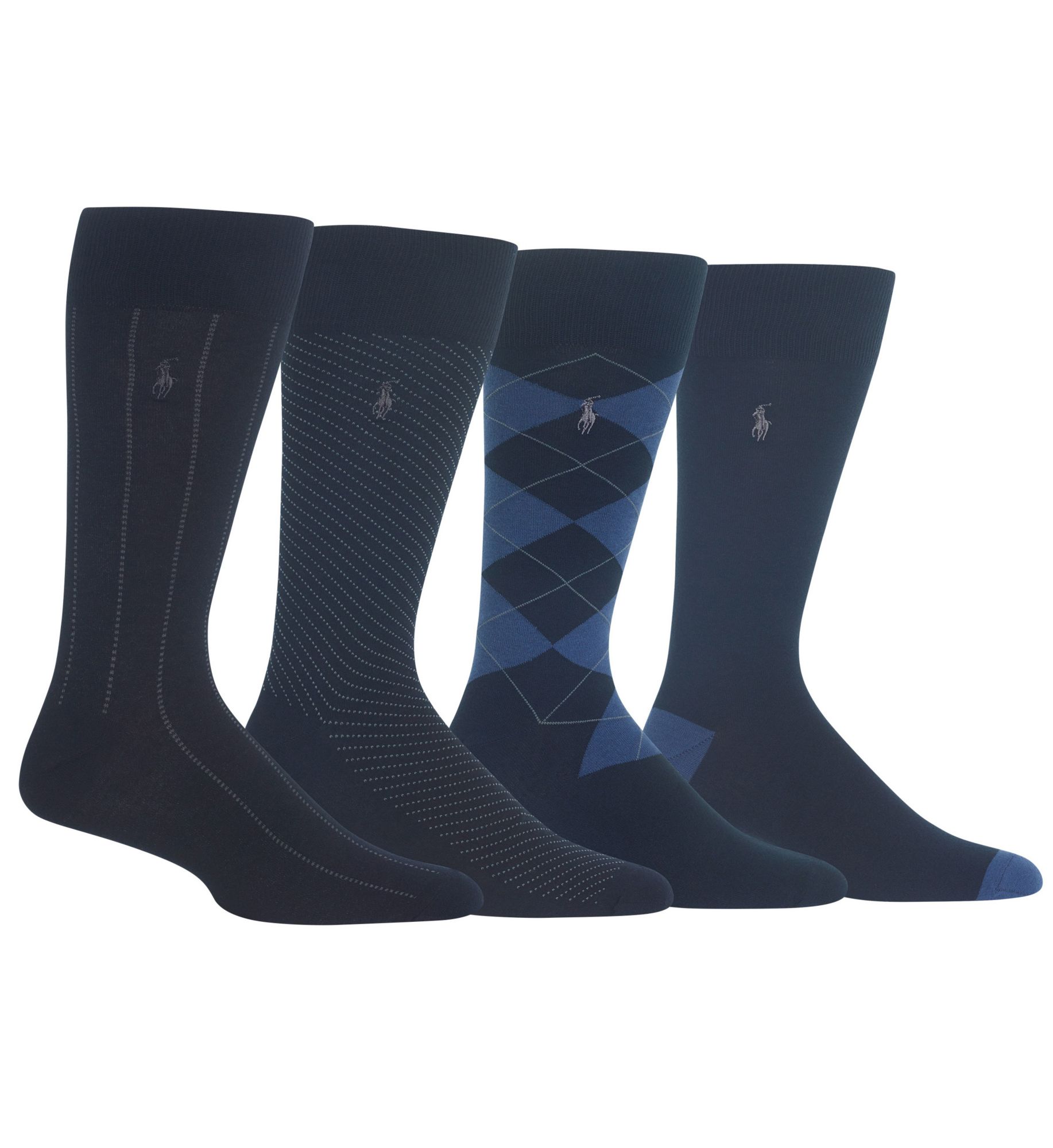 Polo Ralph Lauren Men's Classic Flat Knit Crew Socks - 4 Pack (8667PK) | HisRoom.com