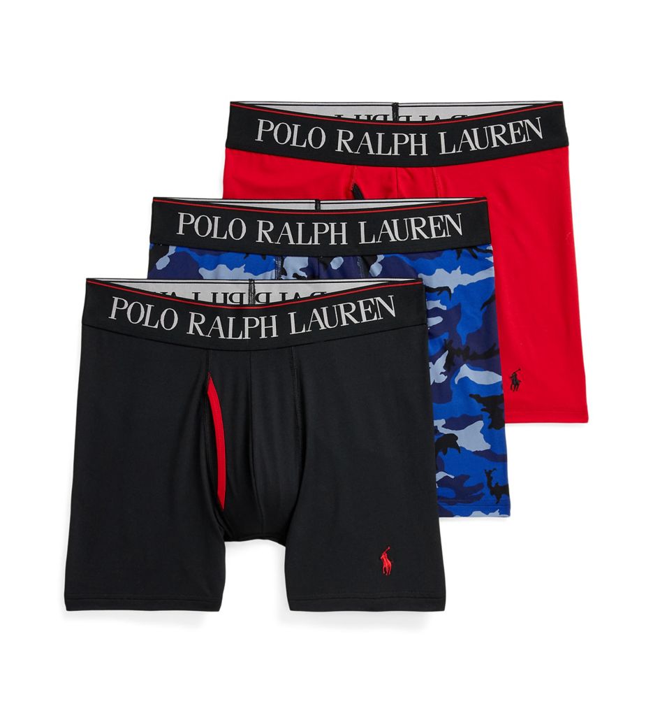 Polo Ralph Lauren LBBBP3 4D-Flex Cool Microfiber Boxer Briefs - 3 Pack ...