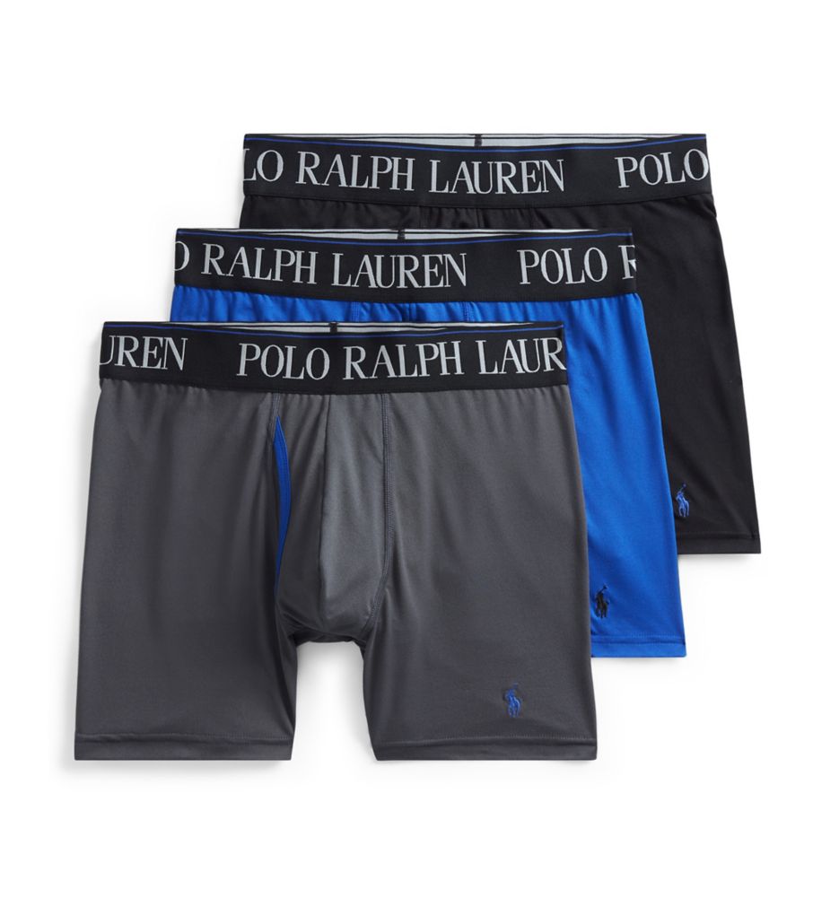 Polo Sport by Ralph Lauren Men's Boxer Briefs, black red blue Small $28