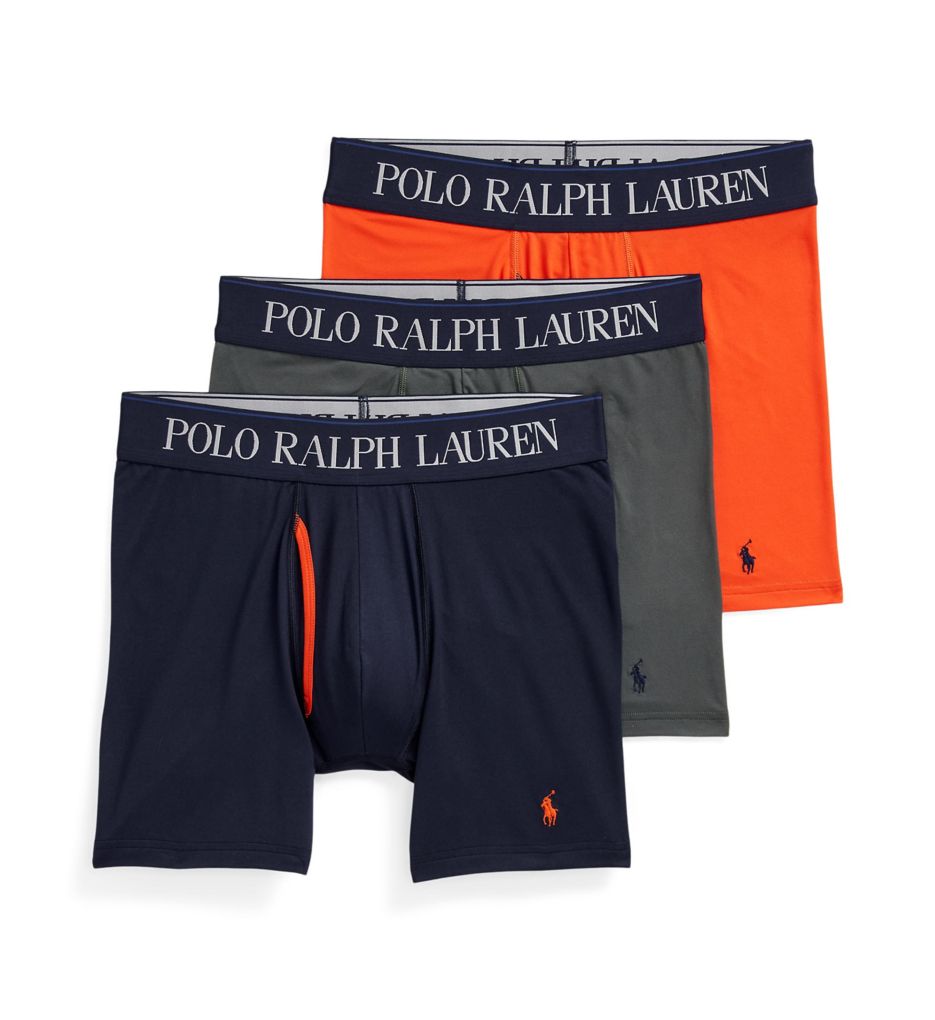 Polo Ralph Lauren, (RCBBP3-AVTH) 3 Pack Classic Fit Boxer Briefs -  Black/Black White AOPP/Red/Black – MLTD
