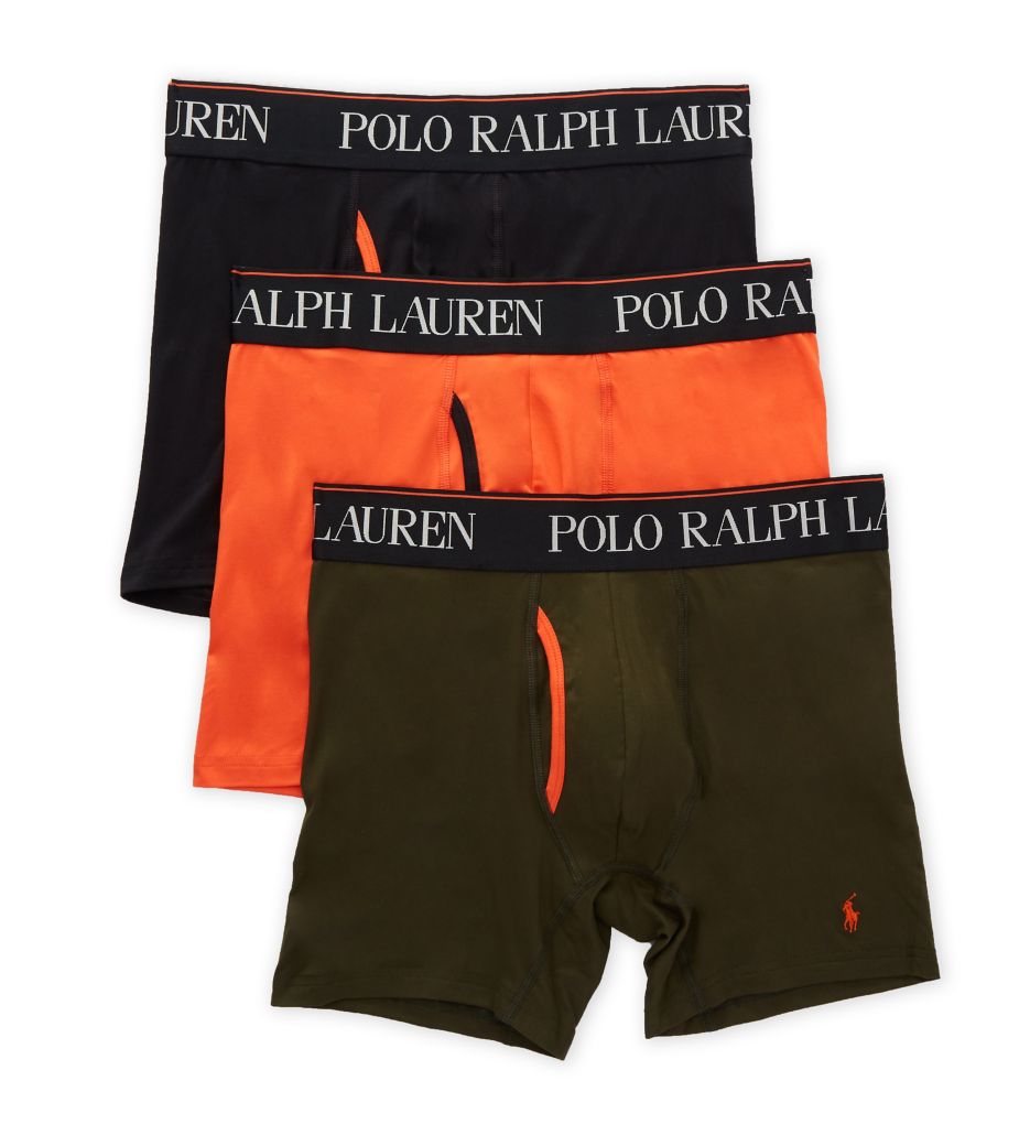 Polo Ralph Lauren Underwear 3 Pack 4d-flex Cool Microfiber Boxer Briefs in  Red for Men