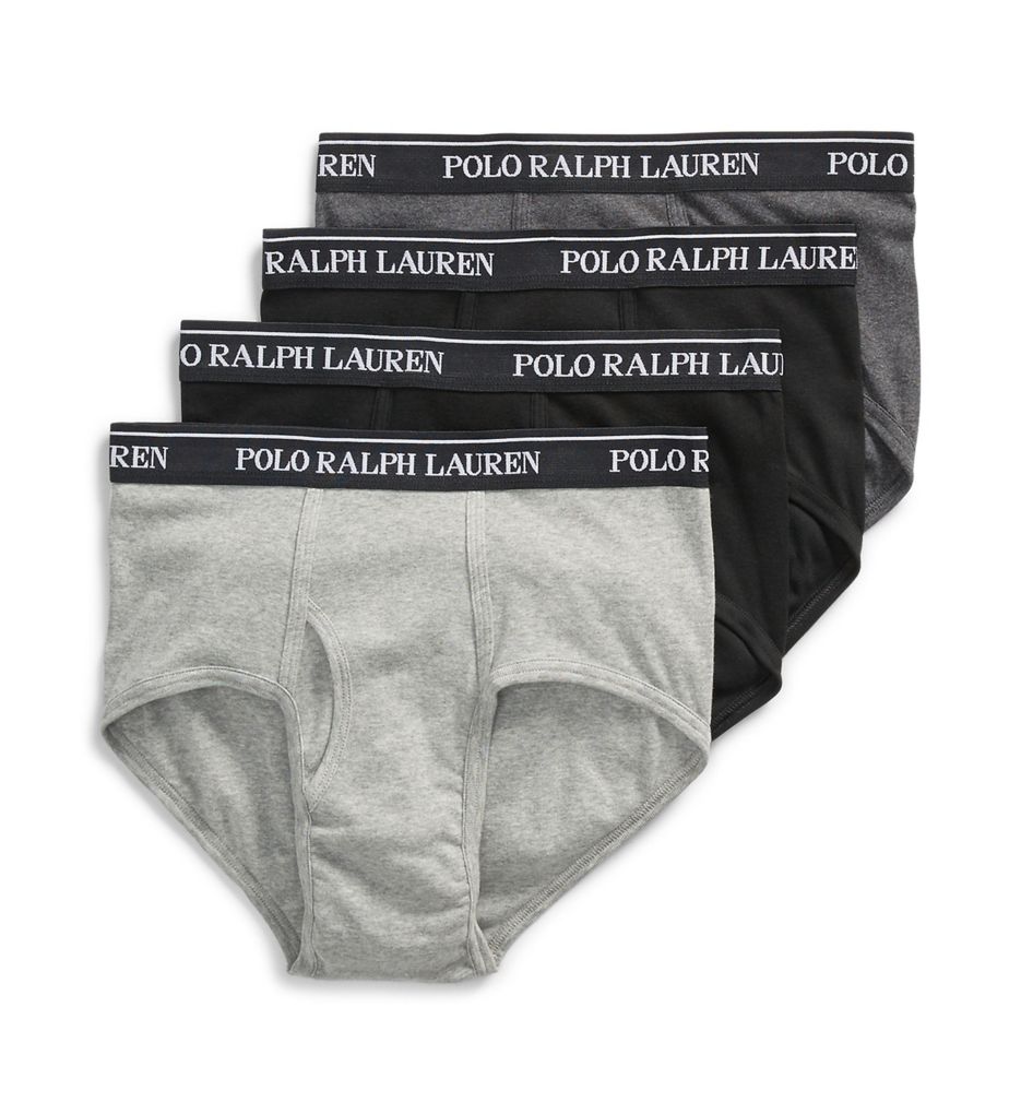 Polo Ralph Lauren NCF3P4 Classic Fit Cotton Mid-Rise Briefs - 4 Pack