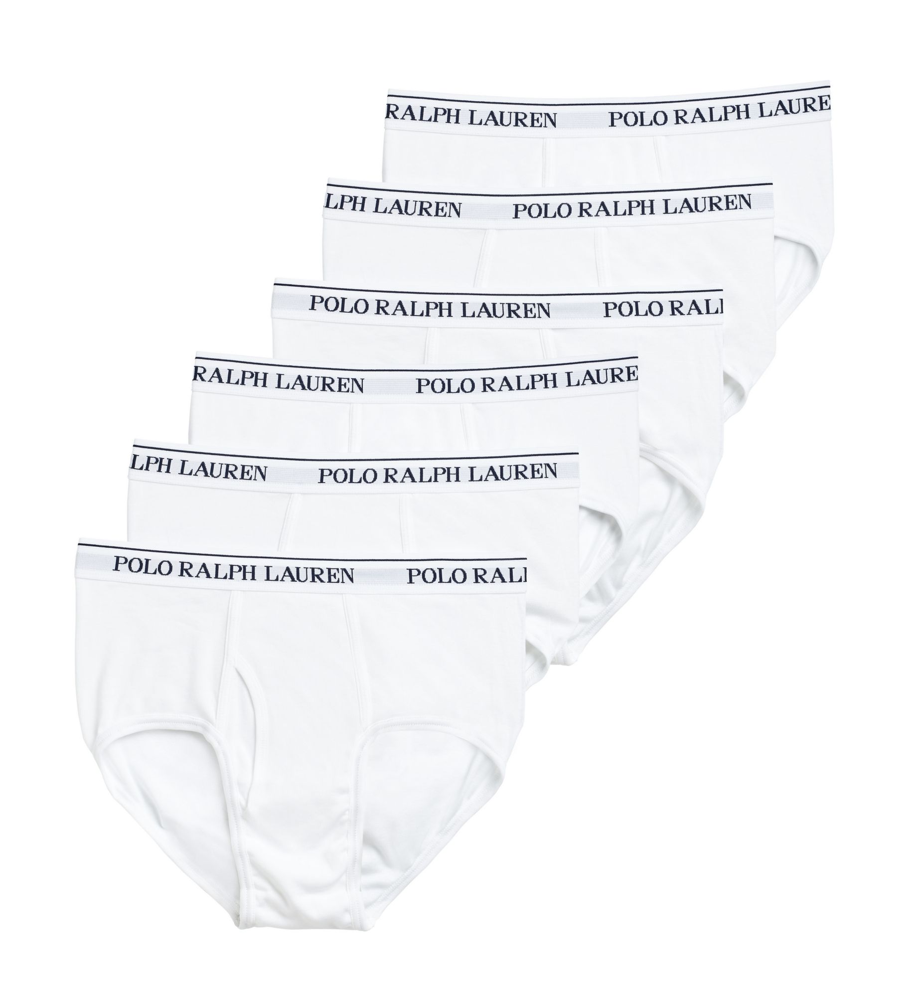 Polo Ralph Lauren Men's Classic Fit Mid Rise Briefs in White (NCF3P6) | Size XL | HisRoom.com