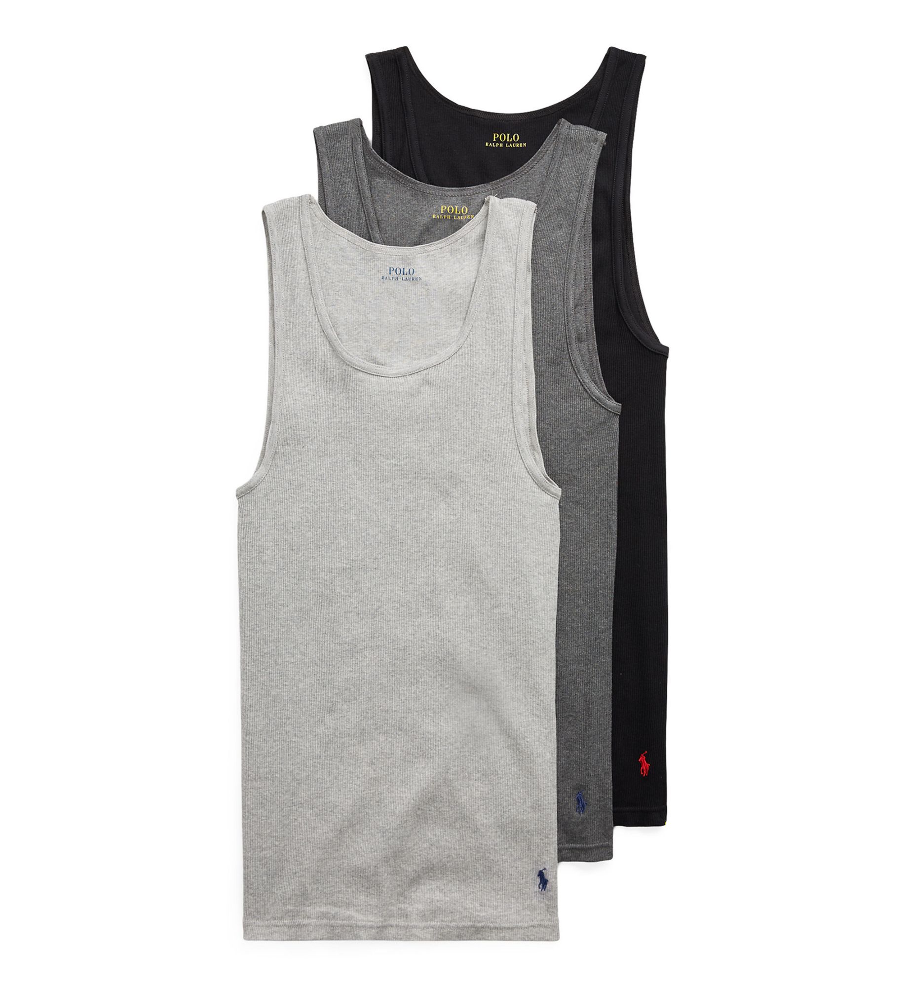 Polo Ralph Lauren Men's Classic Fit 100% Cotton Ribbed Tank Top (NCTKP3) | Size 2XL | HisRoom.com