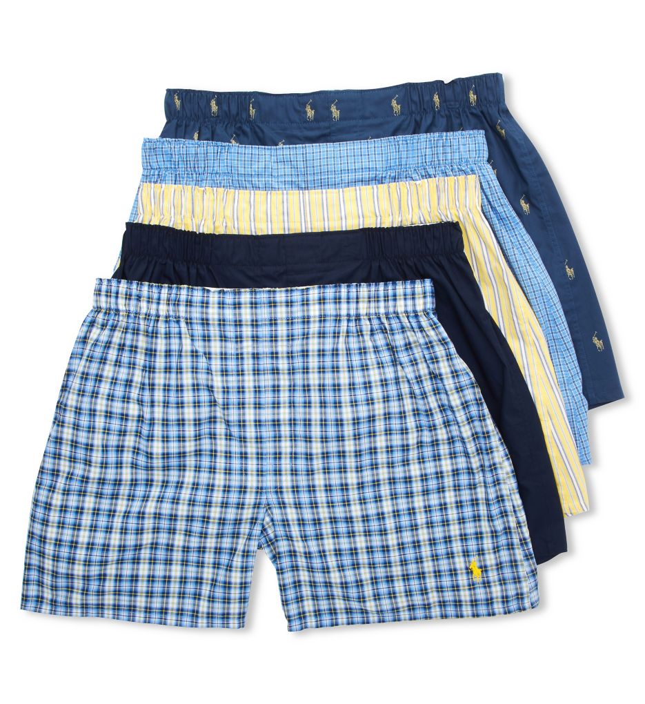 Polo Ralph Lauren NCWBP5 Classic Fit Cotton Woven Boxer - 5