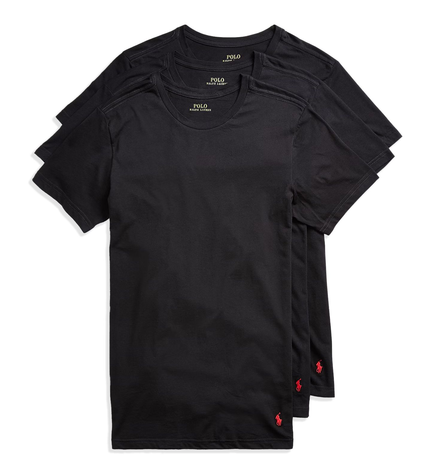 Polo Ralph Lauren Men's Slim Fit 100% Cotton Crew T-Shirt in Black (NSCNP3) | Size XL | HisRoom.com
