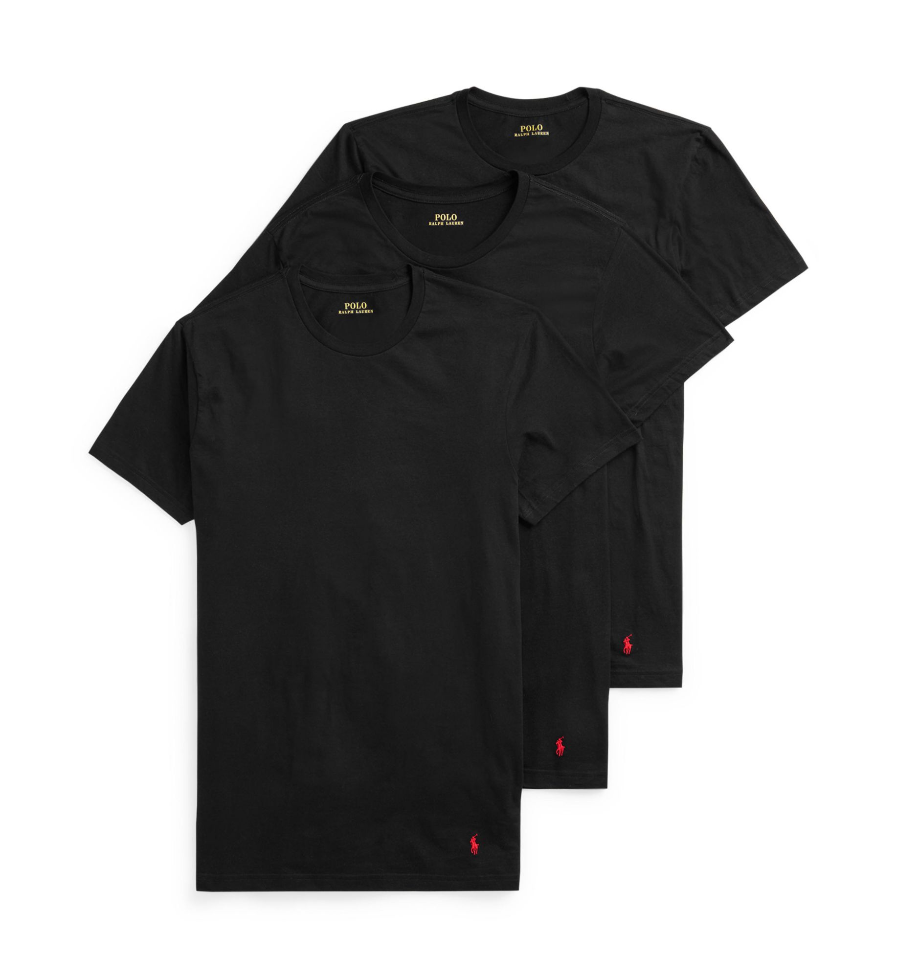 Polo Ralph Lauren Men's Tall Man Classic Fit Cotton Crew T-Shirts in Black (NTCNP3) | Size XL | HisRoom.com