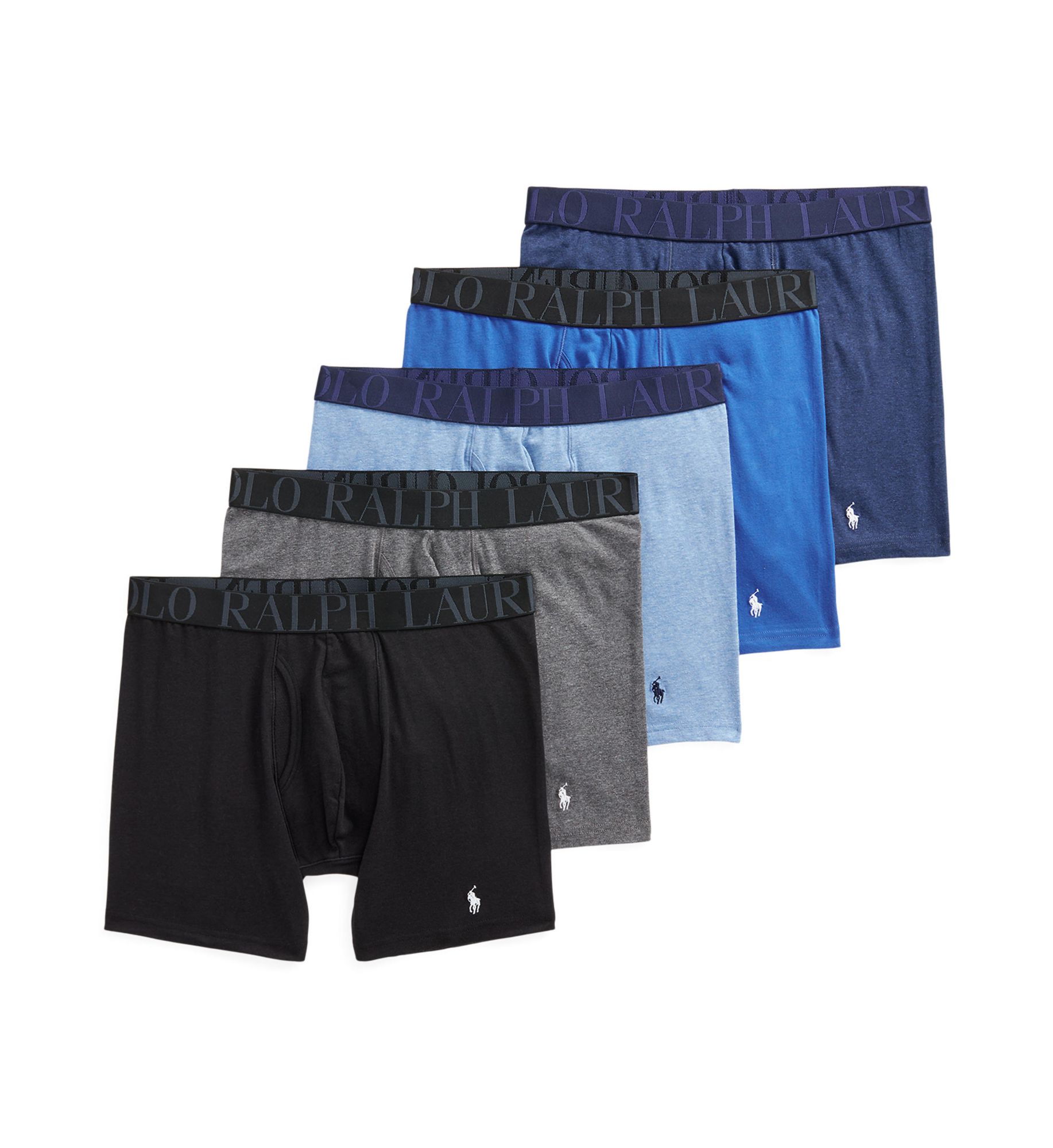 Polo Ralph Lauren Men's Stretch Fit Classic Boxer Briefs - 5 Pack (NWBBP5) | Size Small | HisRoom.com