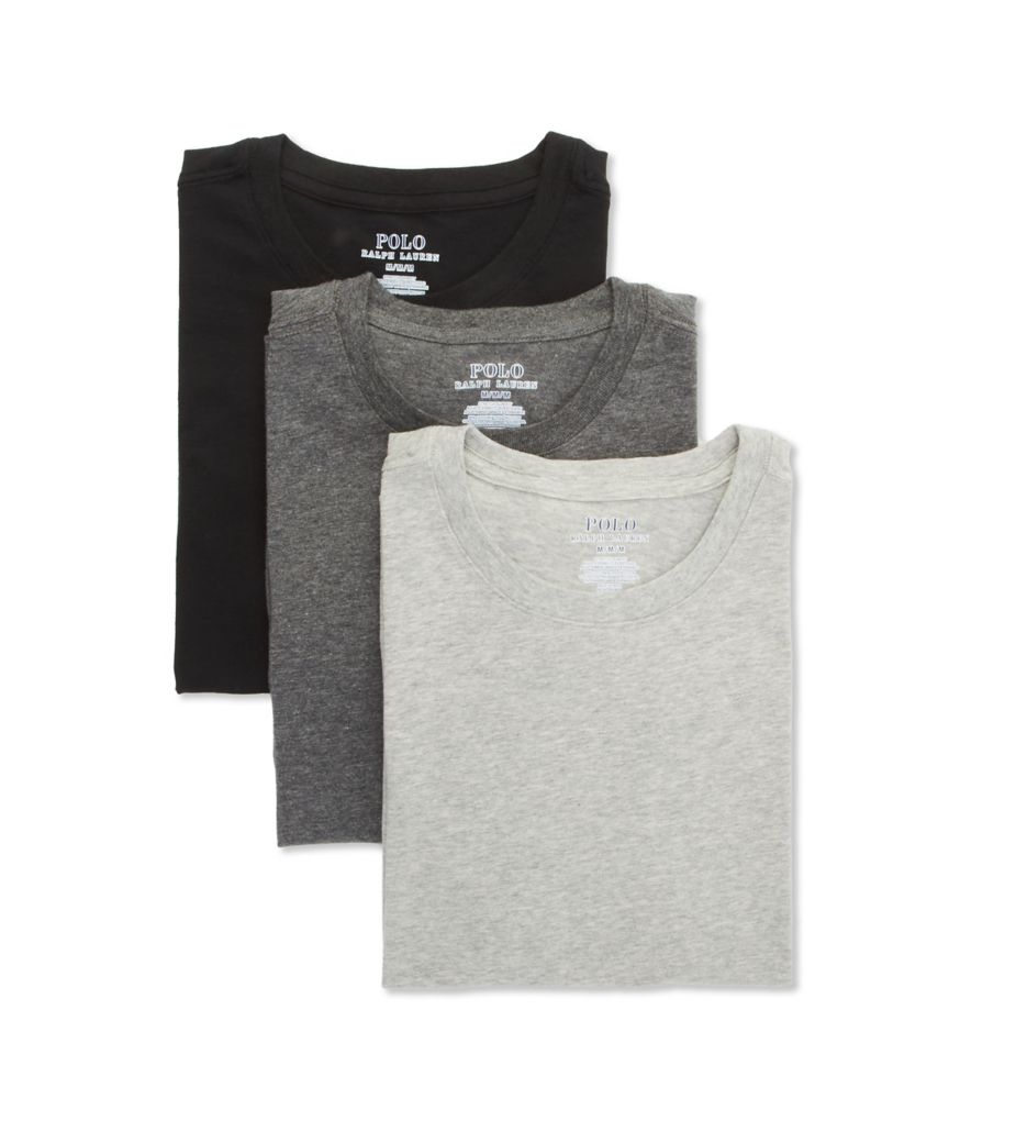 Polo Ralph Lauren NWCNP3 Slim Fit Cotton Stretch Crew Neck T-Shirt - 3 Pack  | eBay