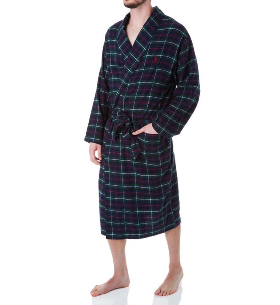 polo ralph lauren flannel robe