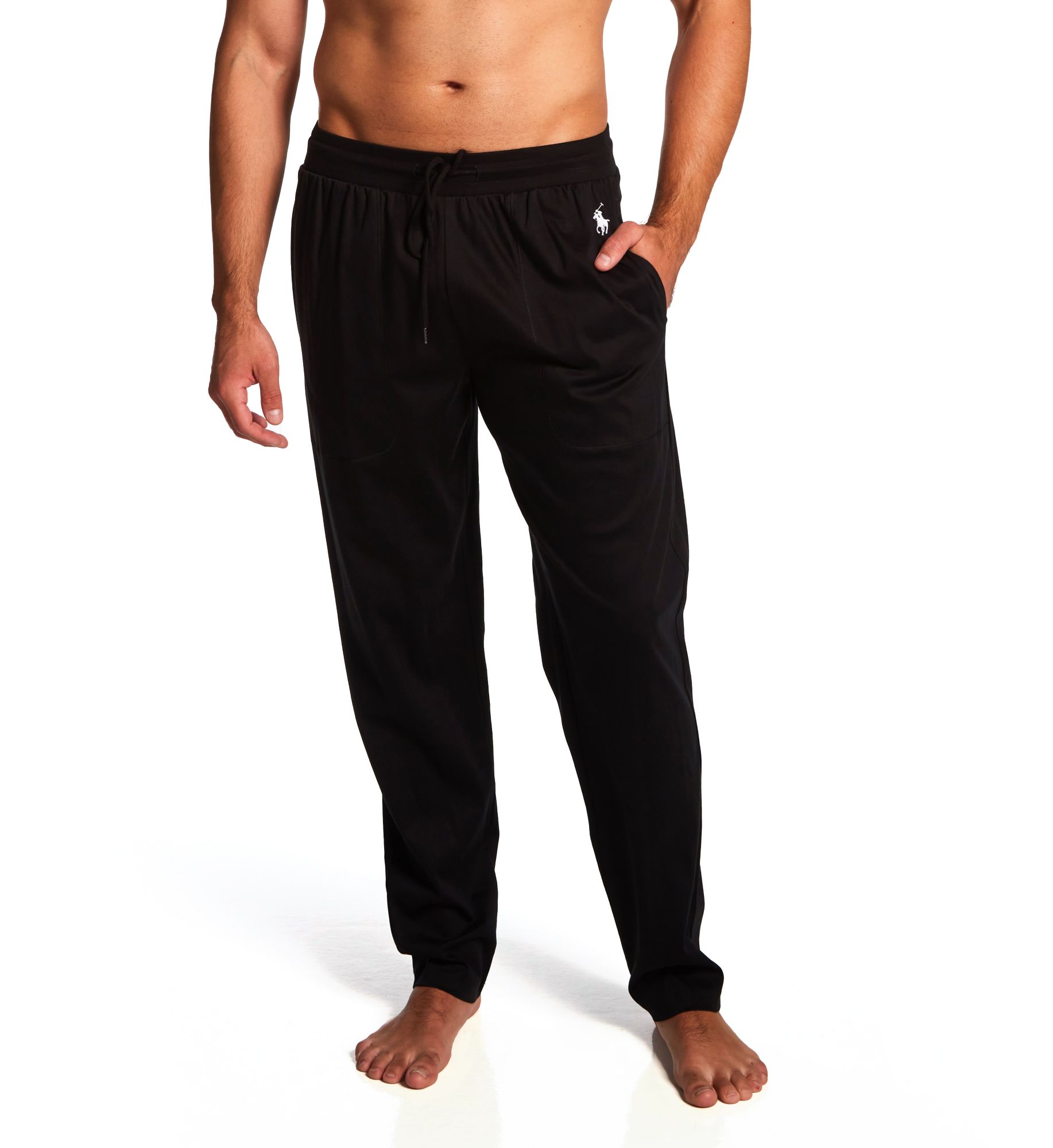 Polo Ralph Lauren Men's Mercerized Cotton Patch Pocket PJ Pant in Black (PLCPPP) | Size Small | HisRoom.com