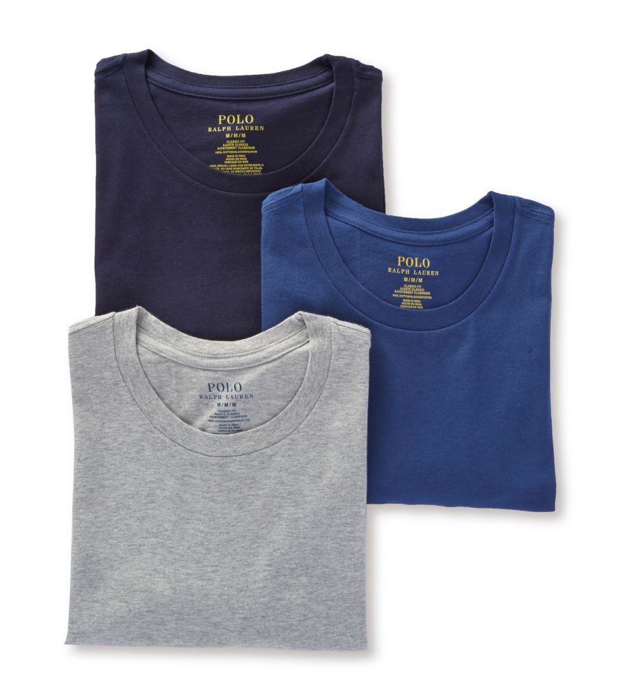 Polo Ralph Lauren RCCNP3 Classic Fit 100% Cotton Crew T-Shirts - 3 Pack |  eBay