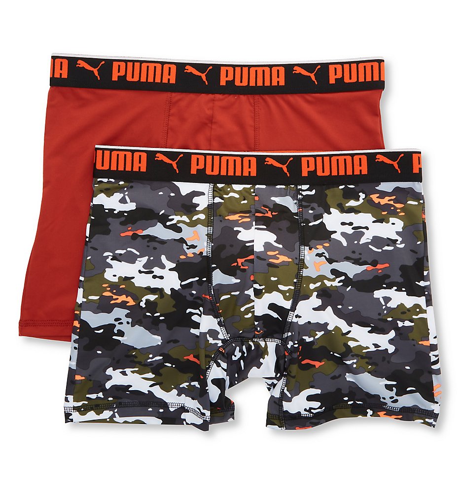 Calzoncillos boxer Puma 151151 estilo deportivo estampado camuflaje natural - Paquete de 2 - Imagen 2 de 2