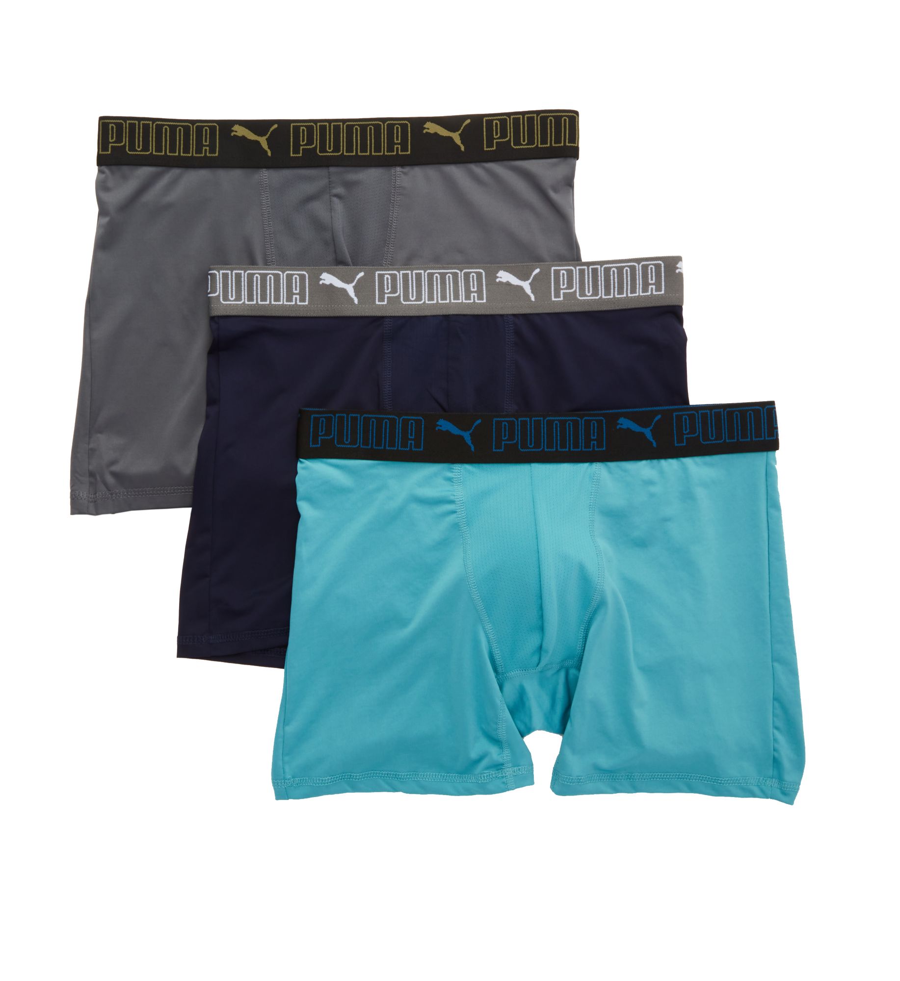 Puma Men's Training Fit Boxer Brief in Blue (15945) | Size Small | HisRoom.com