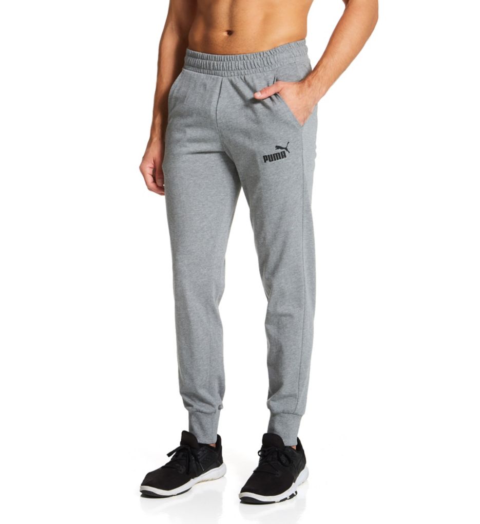 Puma Men’s Essential Jersey Knit Cuff Sweat Pant in Gray (586746) | Size Small | HisRoom.com Puma Men’s Essential Jersey Knit Cuff Sweat Pant in Gray (586746) | Size Small | HisRoom.com