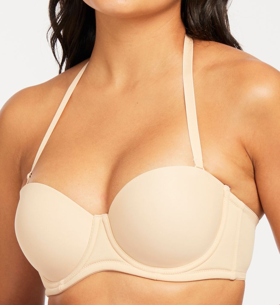 Cup D Seamless Hidden Underwire Molded Convertible Bra