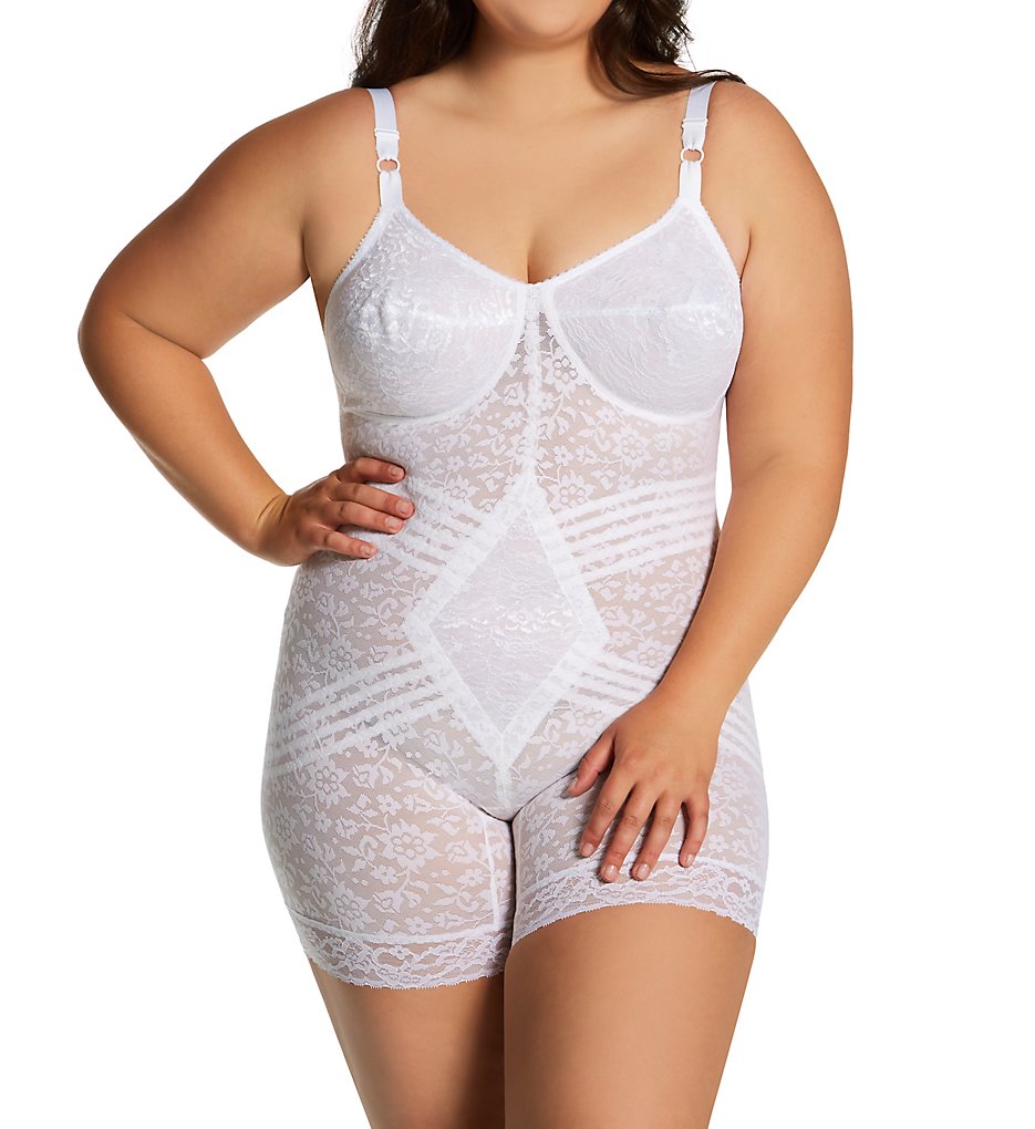 Rago 9077X Plus Lacette Long Leg Body Briefer - Imagen 2 de 2