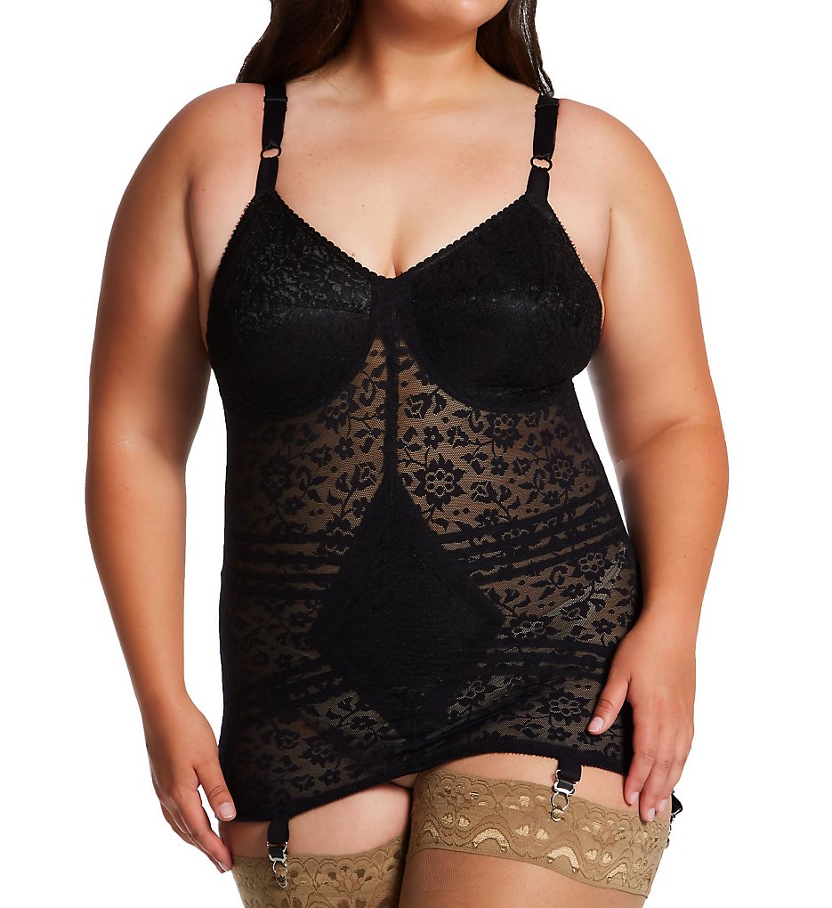 Rago 9357X Plus Lacette Open Bottom Body Briefer - Picture 2 of 3