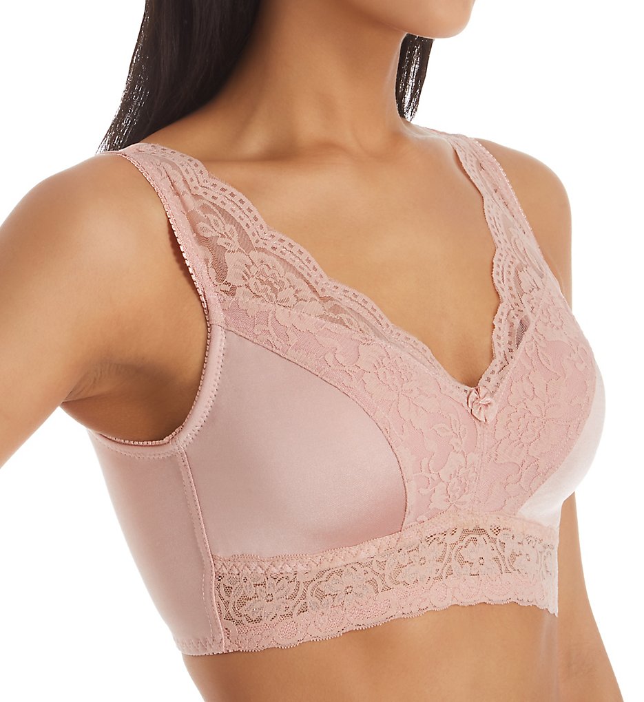 Rhonda Shear 672P Ahh Pin-Up Lace Leisure Bra with Removable Pads - Picture 2 of 3