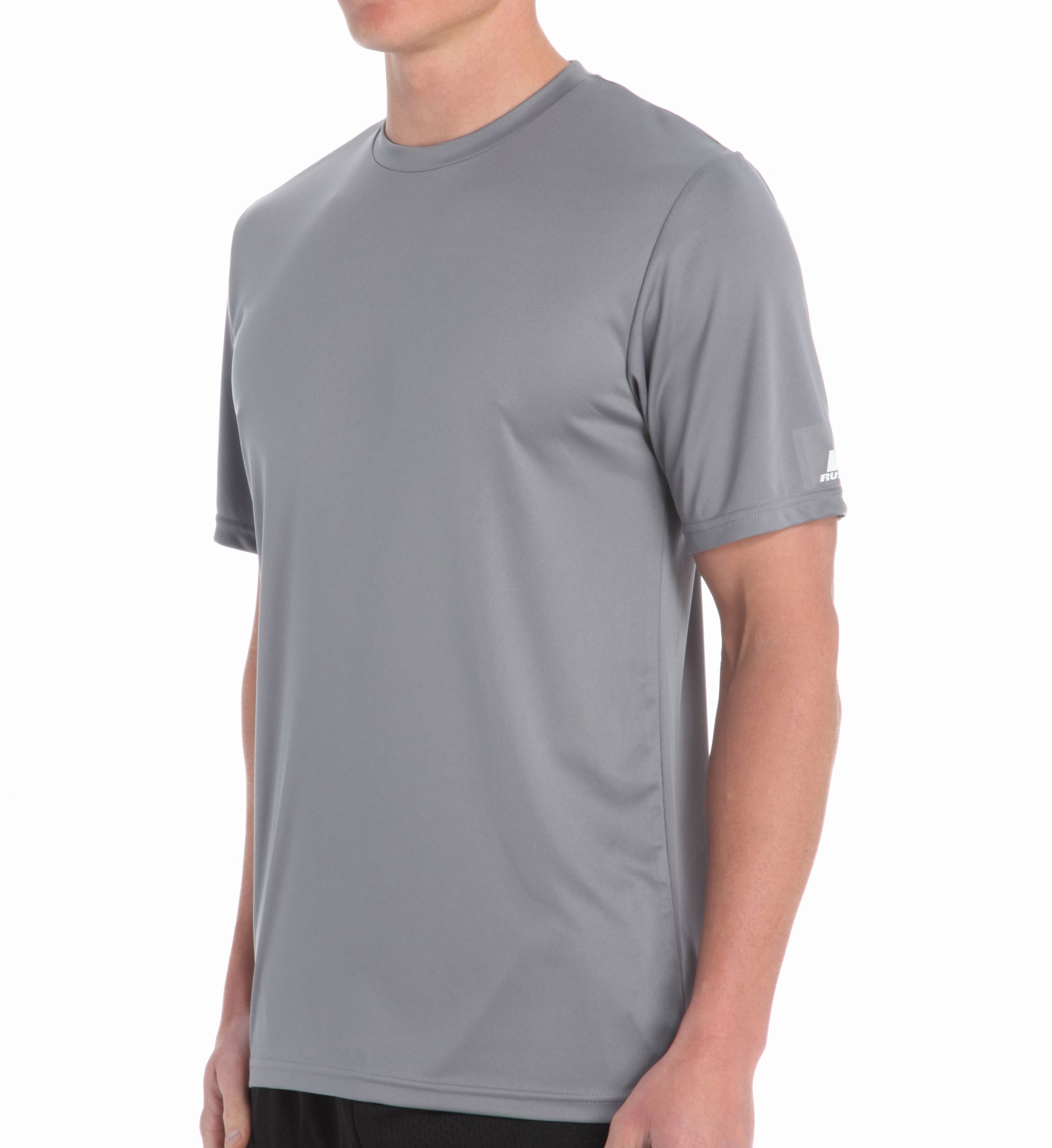 Russell Men's Dri-Power Core Performance T-Shirt in Gray (629X2M1) | Size Medium | HisRoom.com