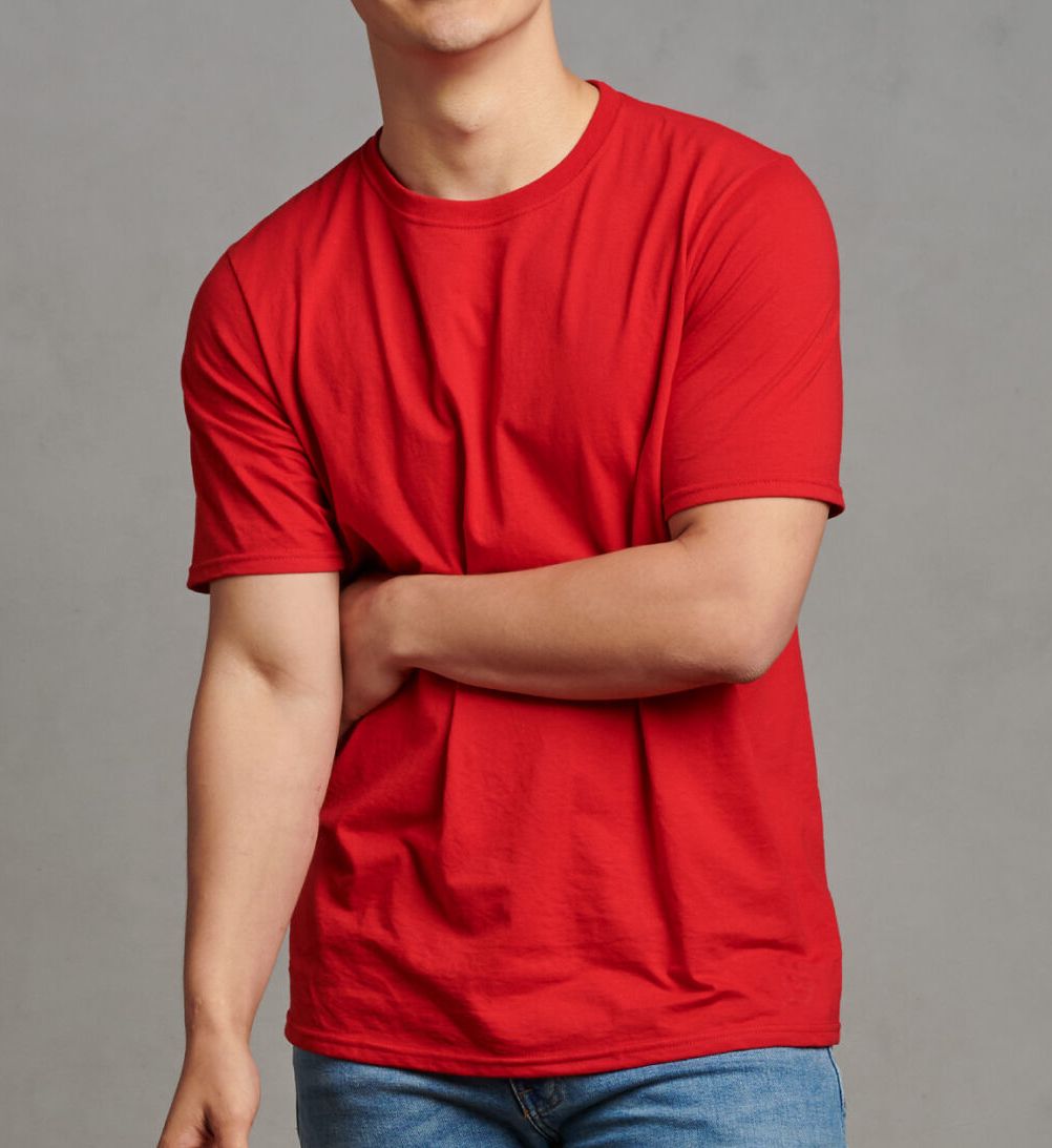 Russell Men's Essential Performance Short Sleeve T-Shirt in Black (64STTM0) | Size Medium | HisRoom.com