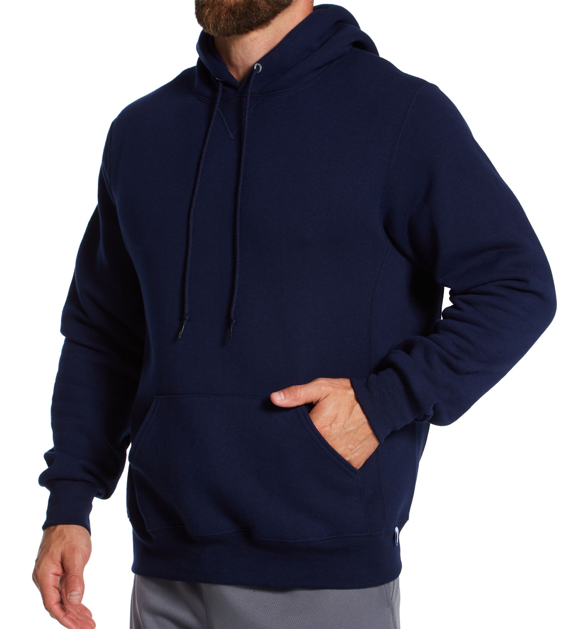 Russell Men's Dri Power Fleece Pullover Hoodie in Blue (695HBM1) | Size Medium | HisRoom.com