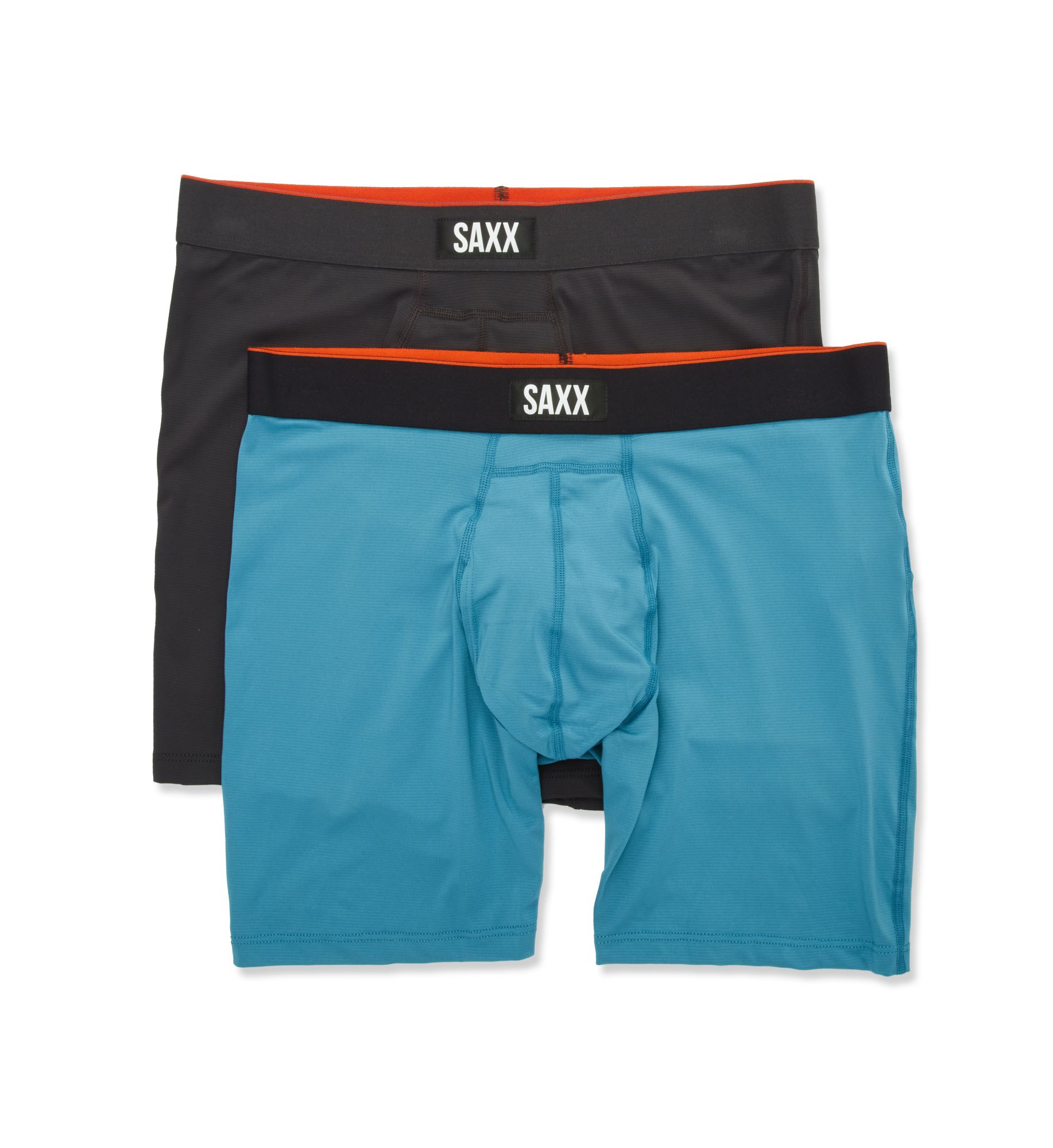 Saxx Underwear Men's Multi-Sport Mesh Boxer Brief w/ Fly Front - 2 Pack (SXPP2MS) | Size Small | HisRoom.com