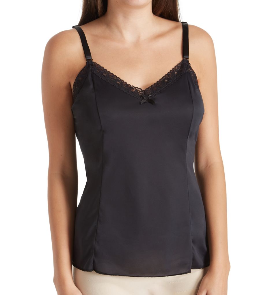 Shadowline Adjustable Strap Camisole, Black, 34 : : Clothing,  Shoes & Accessories