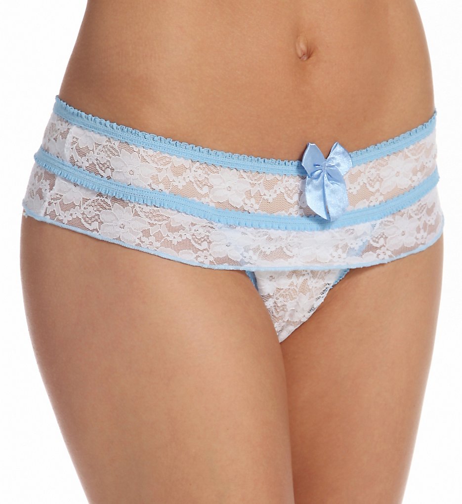 Shirley of Hollywood 52 Stretch Lace Open Front Crotchless Panty - Picture 3 of 3