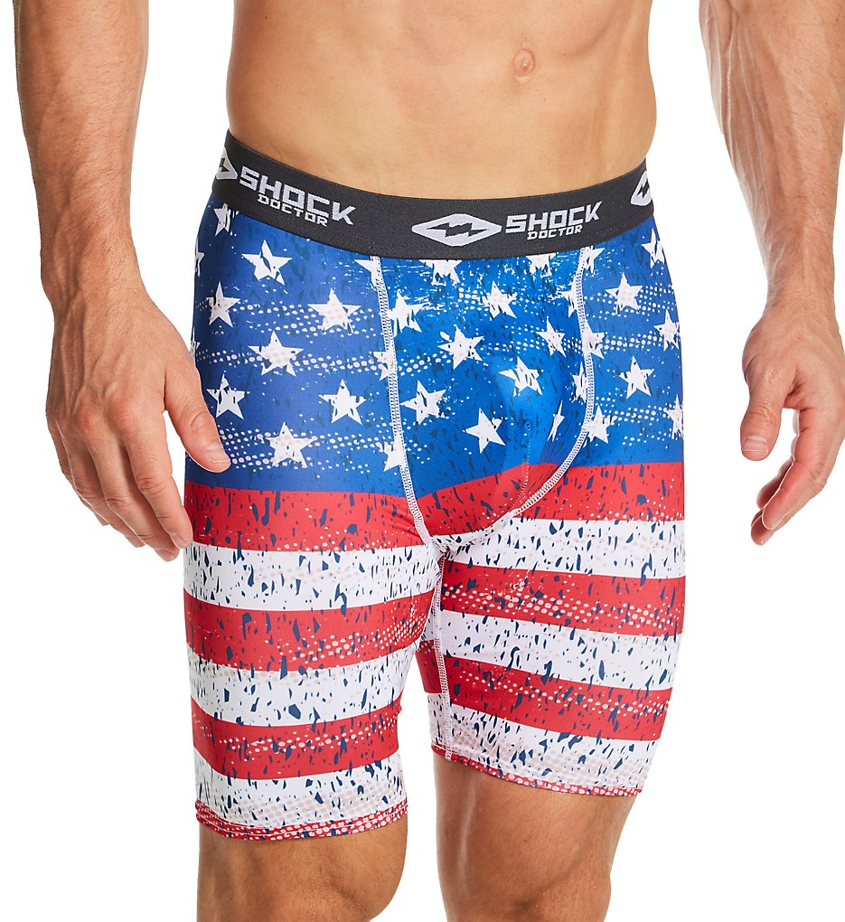   LARGE shock doctor compression shorts  W/CUP 