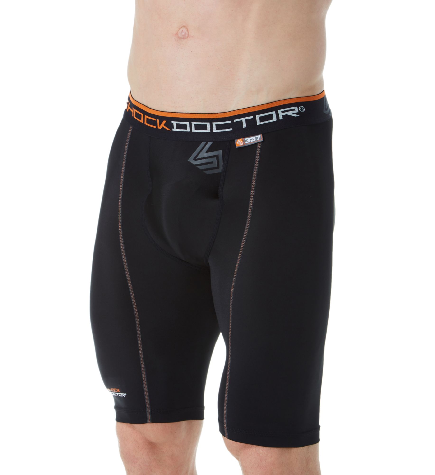 Shock Doctor Men's Ultra Pro Compression Short w/ Cup in Black (337) | Size Medium | HisRoom.com