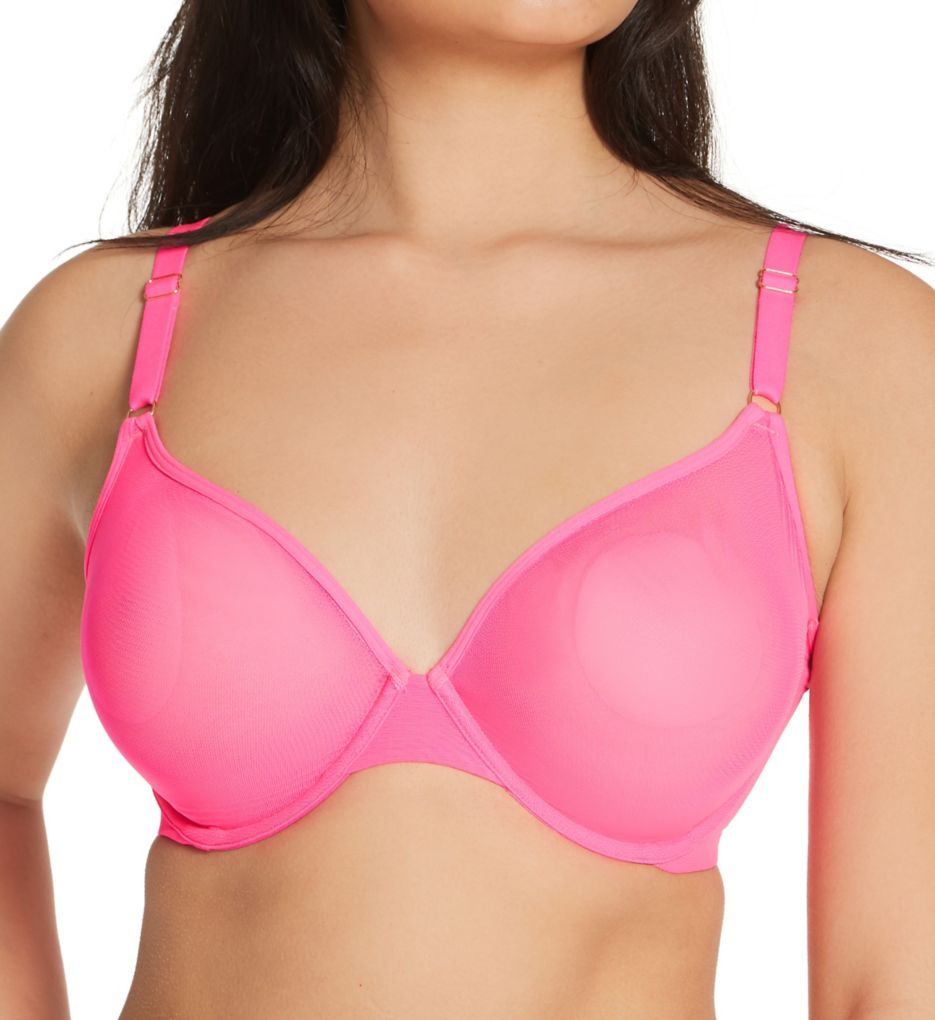 Smart+Sexy Women's Sheer Mesh Demi Underwire Bra, Electric Pink (Mesh), 32C  : : Clothing, Shoes & Accessories