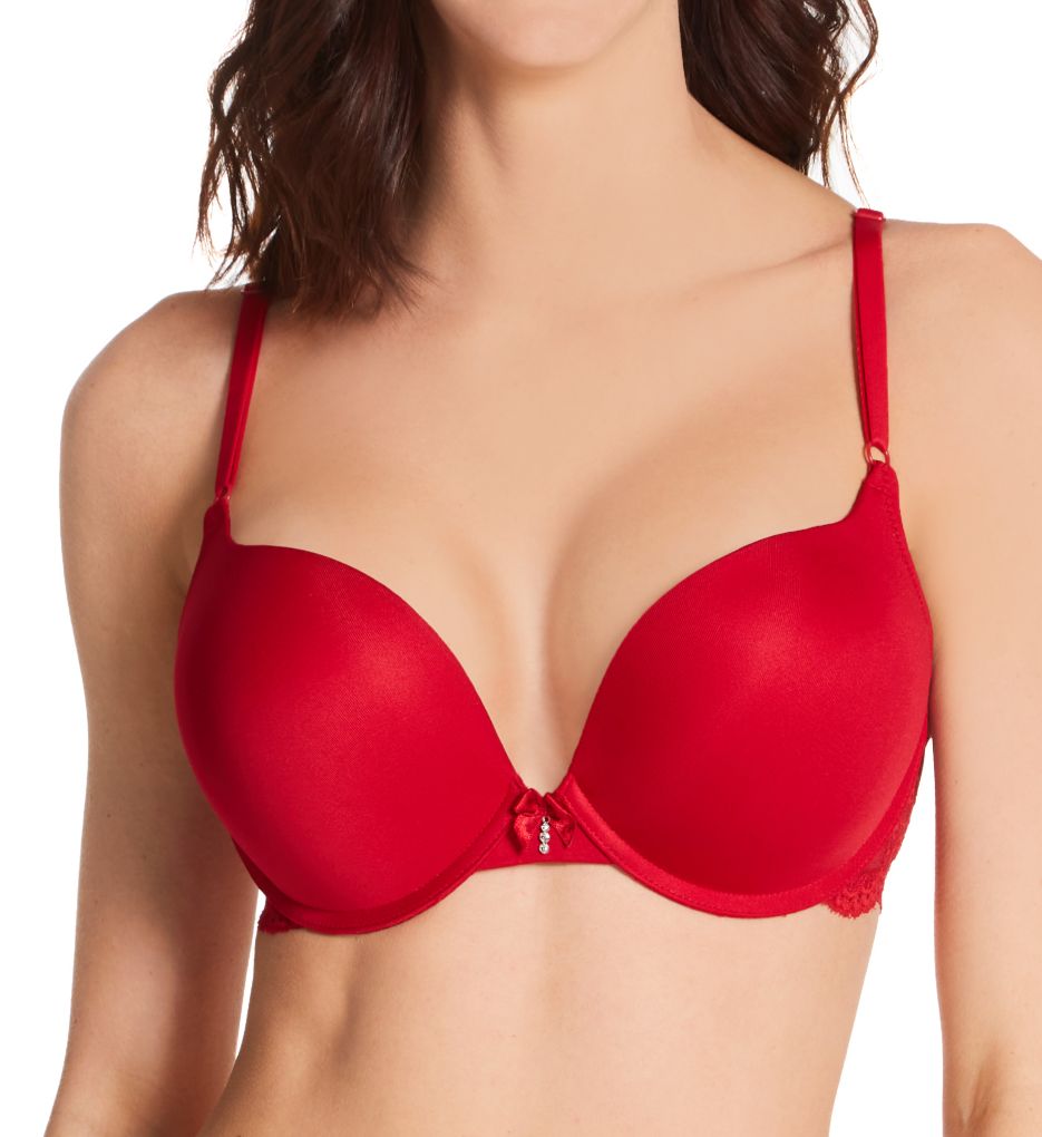 Smart & Sexy Women's Maximum Cleavage Underwire Push up Bra, Buff, 42C